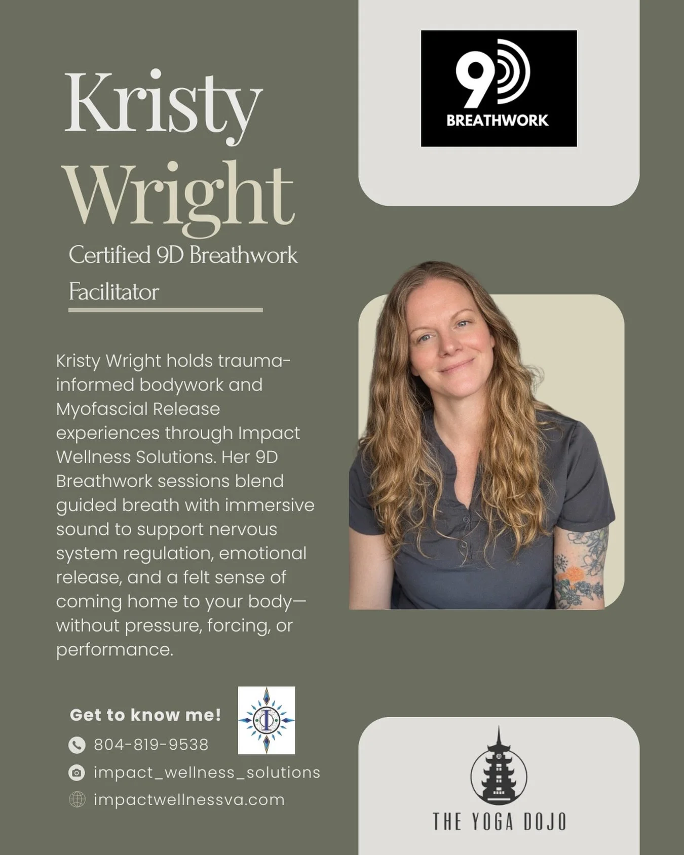 Join 9D Breath Work facilitator, Kristy Wright for Healing the Mother Wound: A Sacred Breath Work Experience at The Yoga Dojo Friday, May 8th, 4-8pm.

The &ldquo;mother wound&rdquo; refers to the emotional imprints we carry from our earliest experien