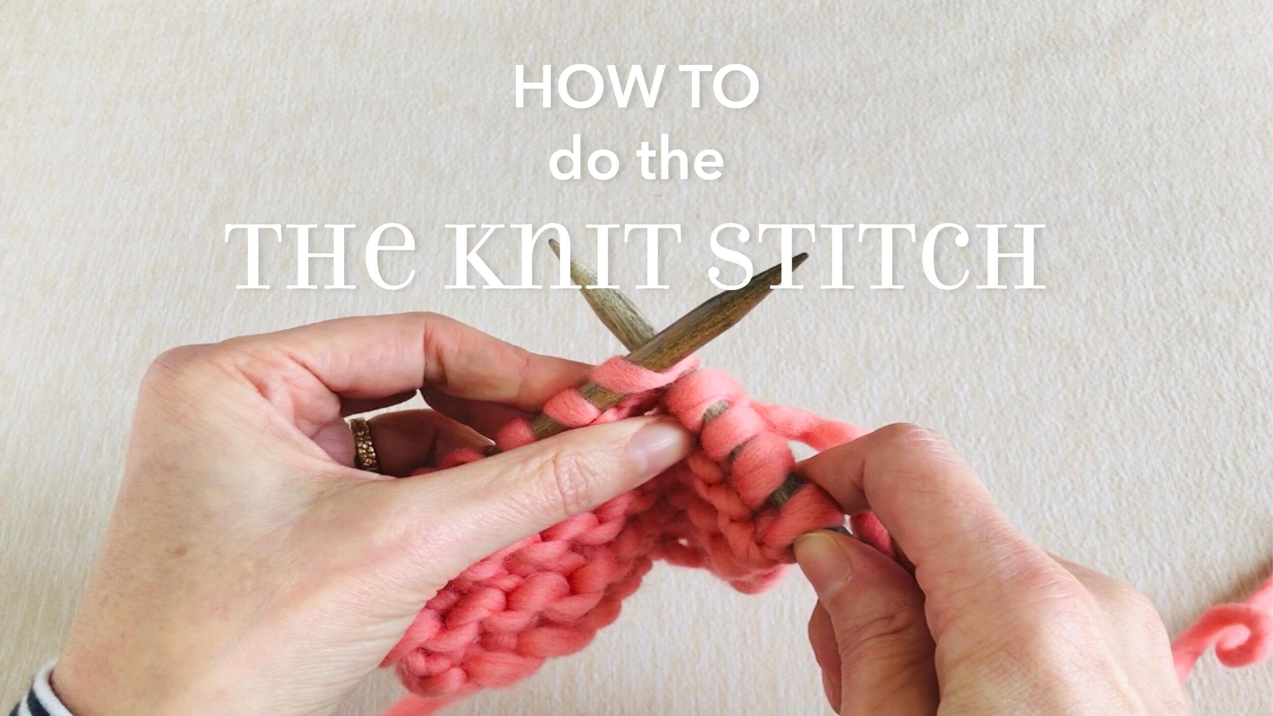 How to do the Knit Stitch