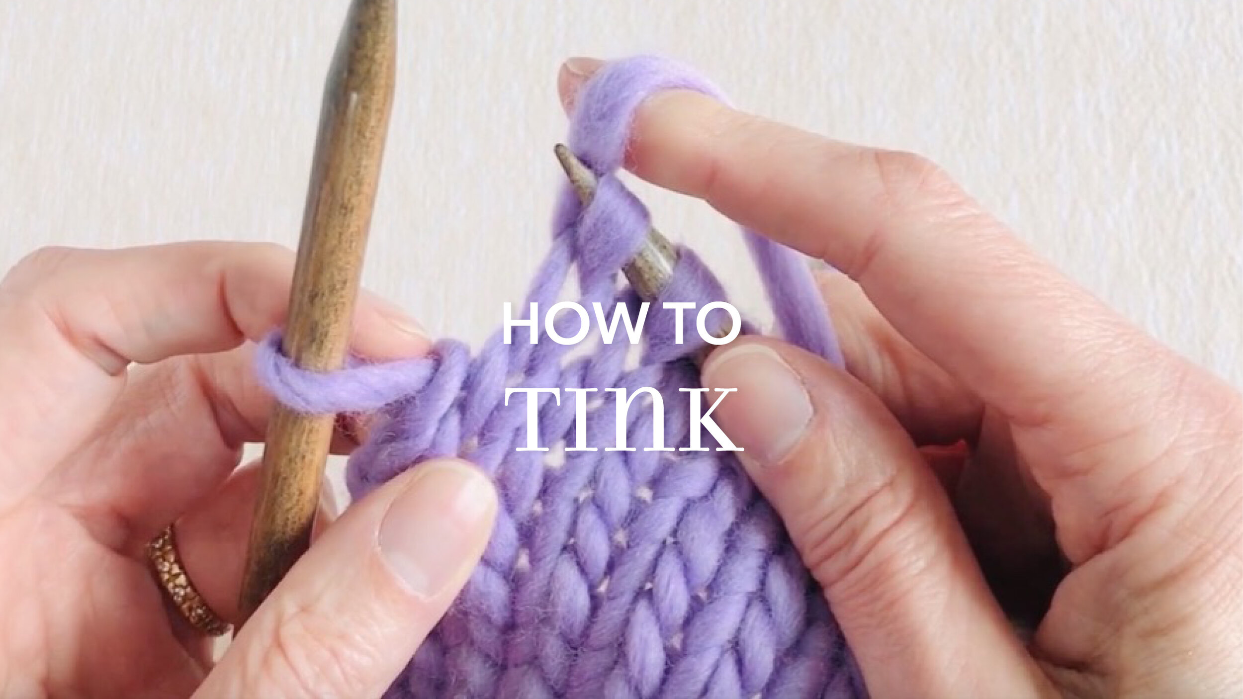 How to Tink (Unknit)
