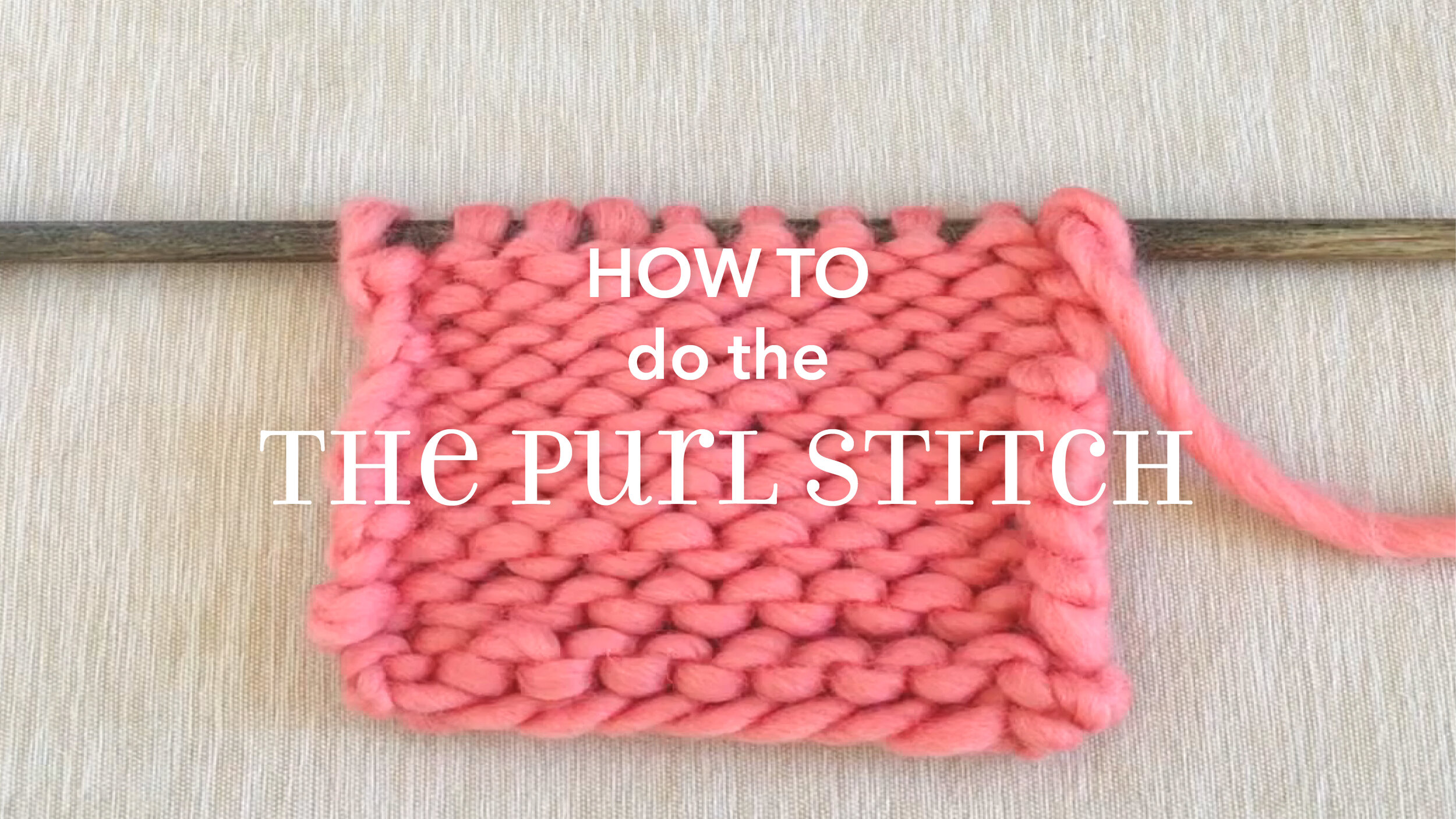 How To Purl