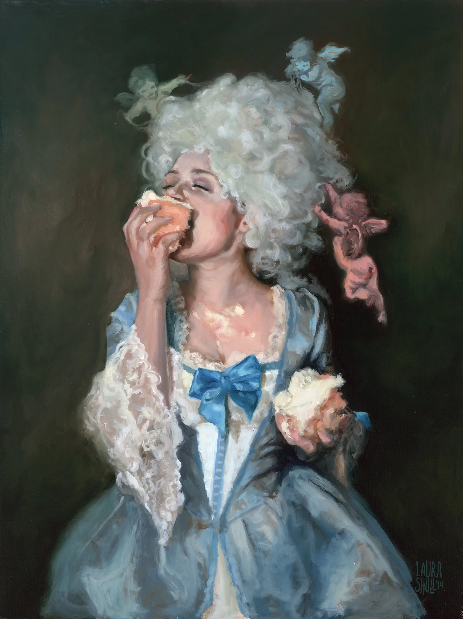 Cake | oil on panel | 18" x 24" | sold