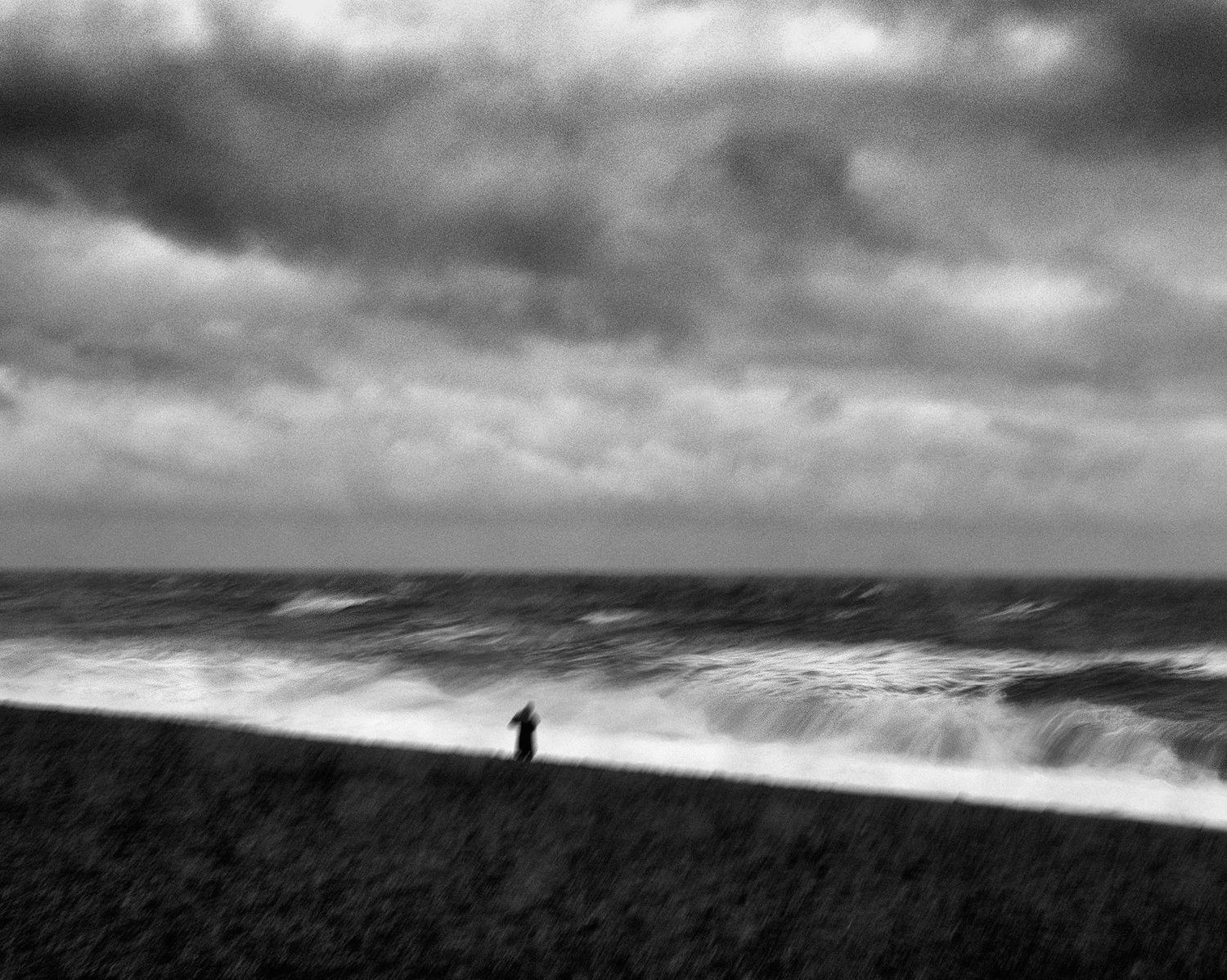Furious waves on the Dorset coast. 