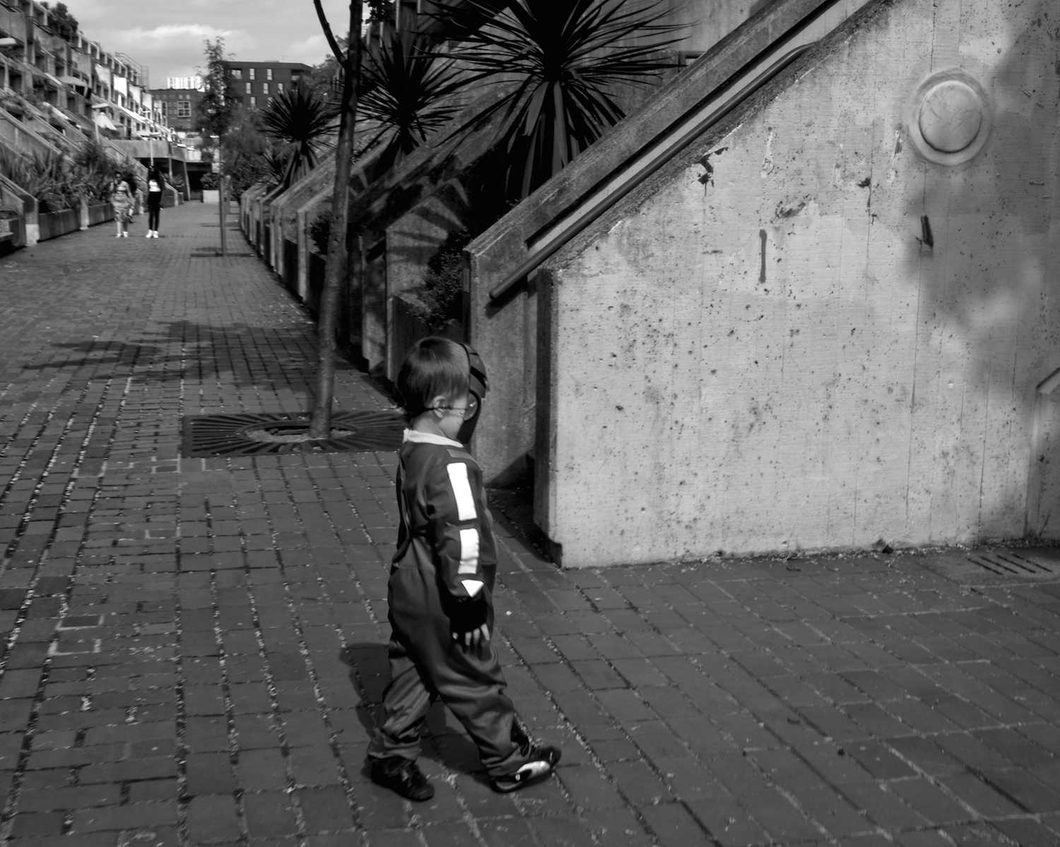 Playtime on the Alexandra Road Estate, London.