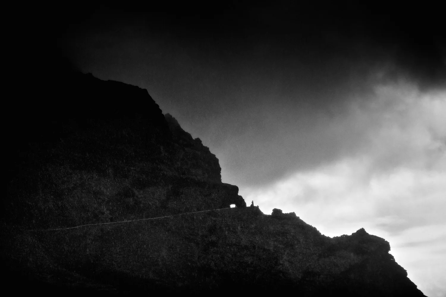 The mountains above Buenavista Del Norte, north coast of Tenerife.