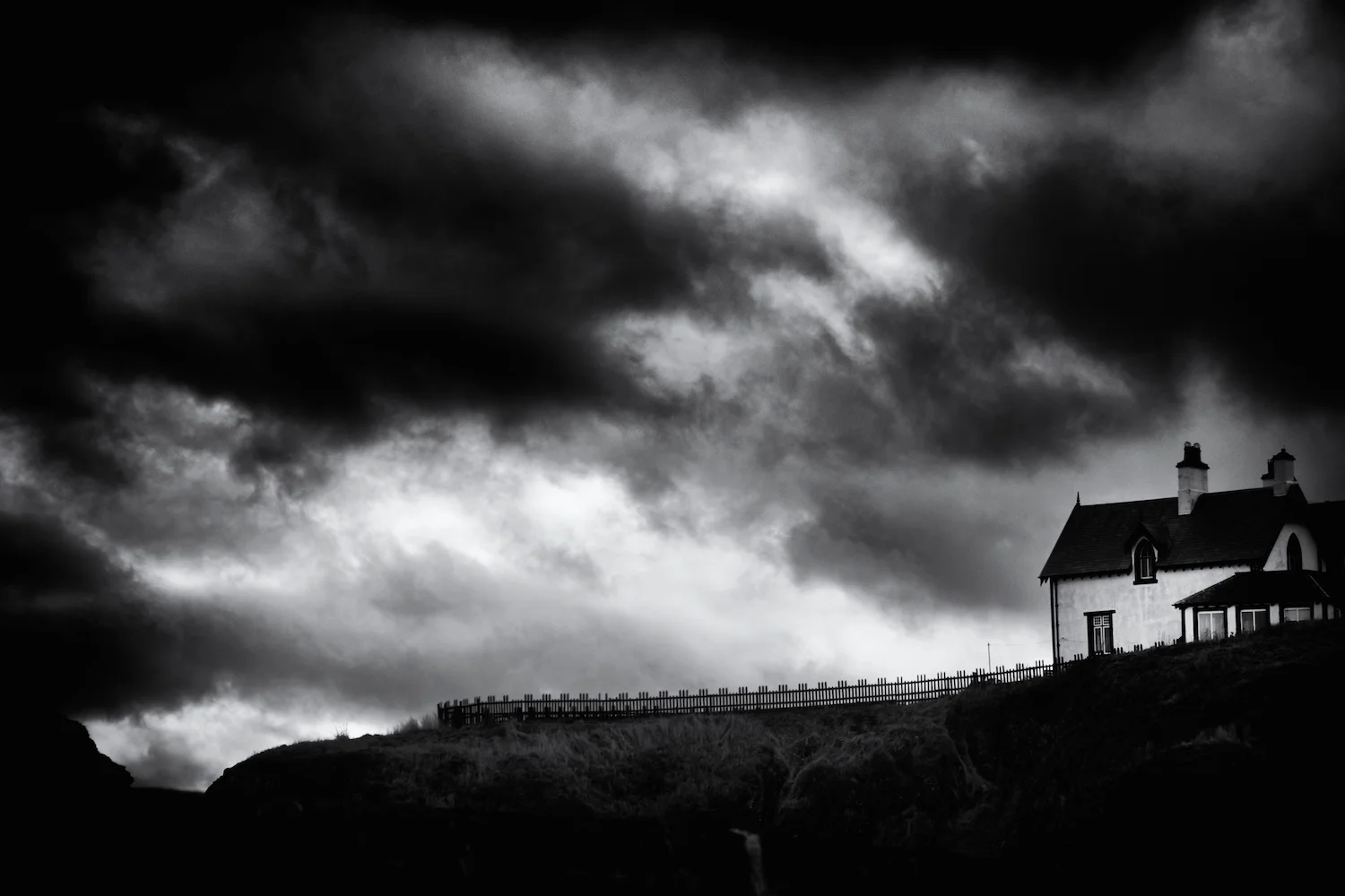 The house on the hill, St Abbs, Berwickshire