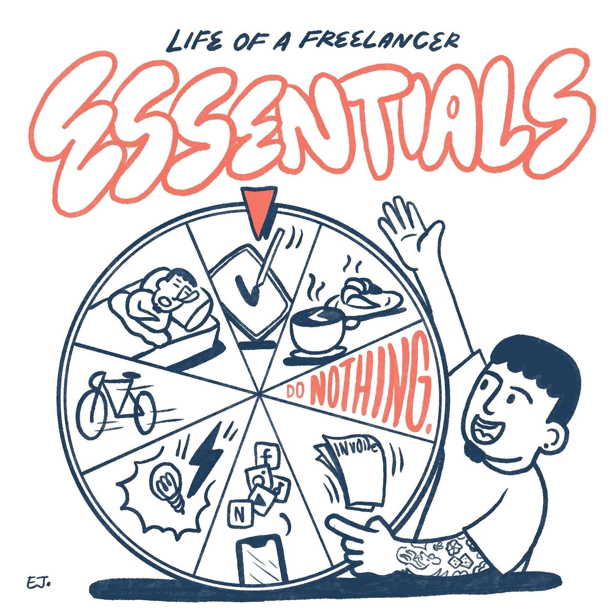 Life of a #freelancer: The Essentials

What are your go-to items when freelancing? For me, I juggle between coffee, drawing, and cycling.

Coffee switches my brain into working mode every morning. Cycling during the weekends helps me reset from the h
