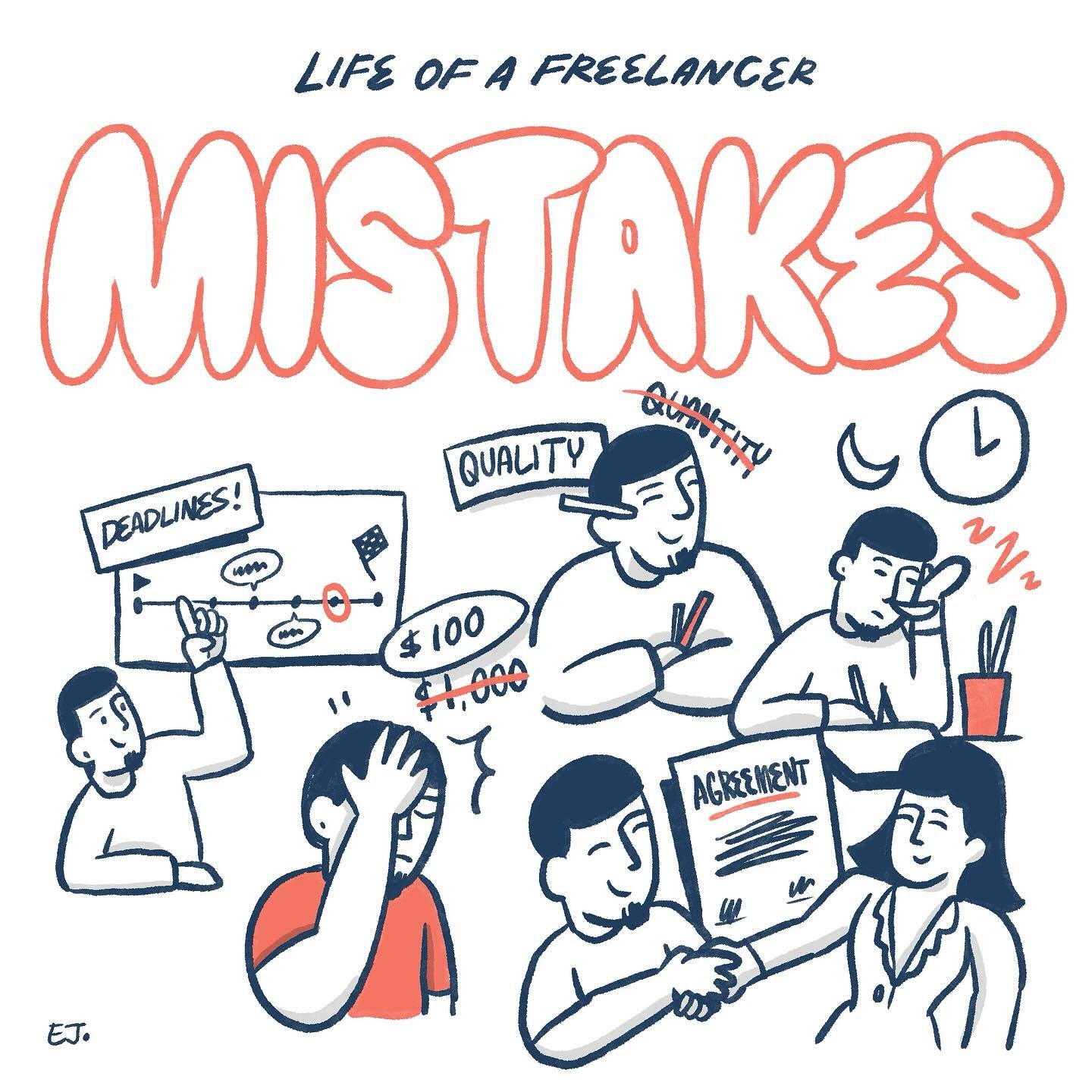 Life of a #freelancer : Mistakes to Learn

Freelancing offers freedom and flexibility but comes with unique challenges. Underestimating project scope can lead to mismanaged time and stress. It's crucial to ask detailed questions and create a thorough
