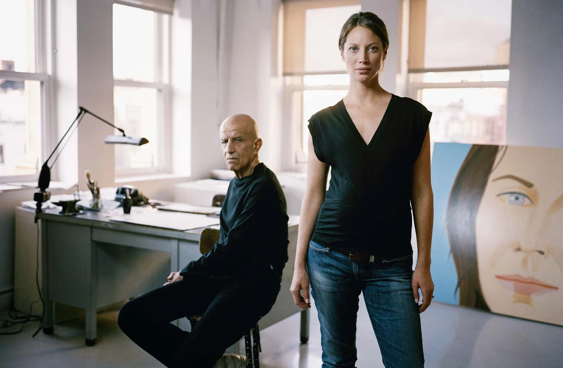 Christy Turlington & Alex Katz