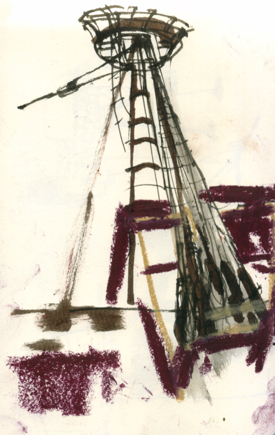 Mayflower II mast, Mystic Seaport, CT, 2015 