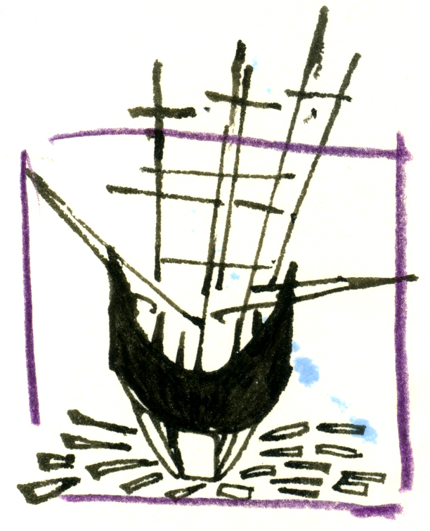 Sketchbook, Morgan, Mystic Seaport, CT, 2015