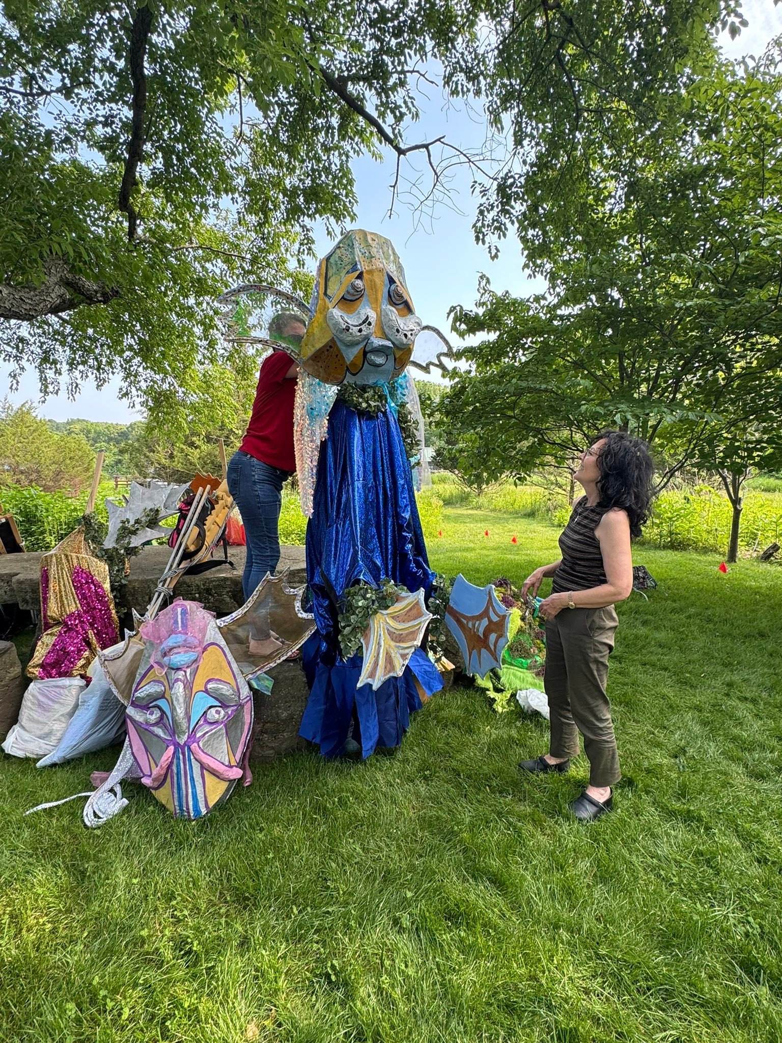 Community! Little Fish and Scuppets performing at Avalon Nature Preserve, 12 Noon! Come join the fun! 60 Shep Jones Lane, St James, NY.  #sculpture #TOH #TownofHuntington#visualart #artgallery #paintingoftheday #paintingart #artwork #artforsale #arti