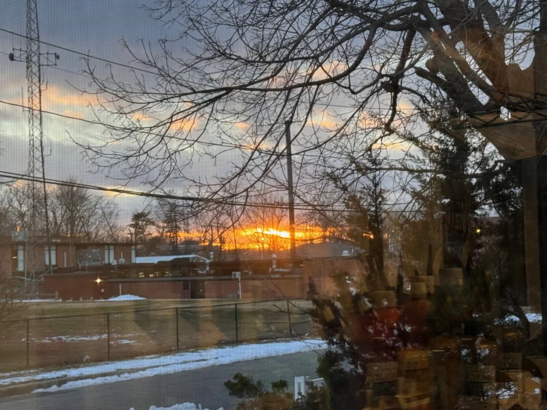 From my studio, the sky turns red, and everything feels right.
#Sunset #WhereTheWorkIs #Studioview