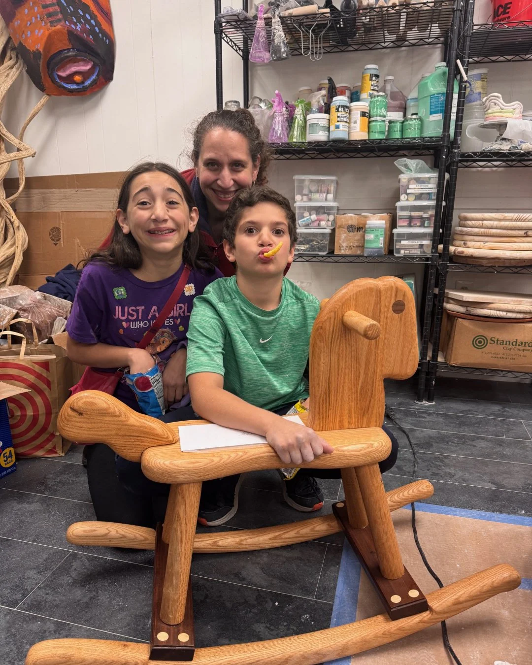 The amazing &ldquo;Sciancalepore Family&rdquo; won this handmade and signed by the artist wooden rocking horse for my grandson.
Jack! Thank you so much! He will love it! Feeling really blessed!
#Thankful #Friendship