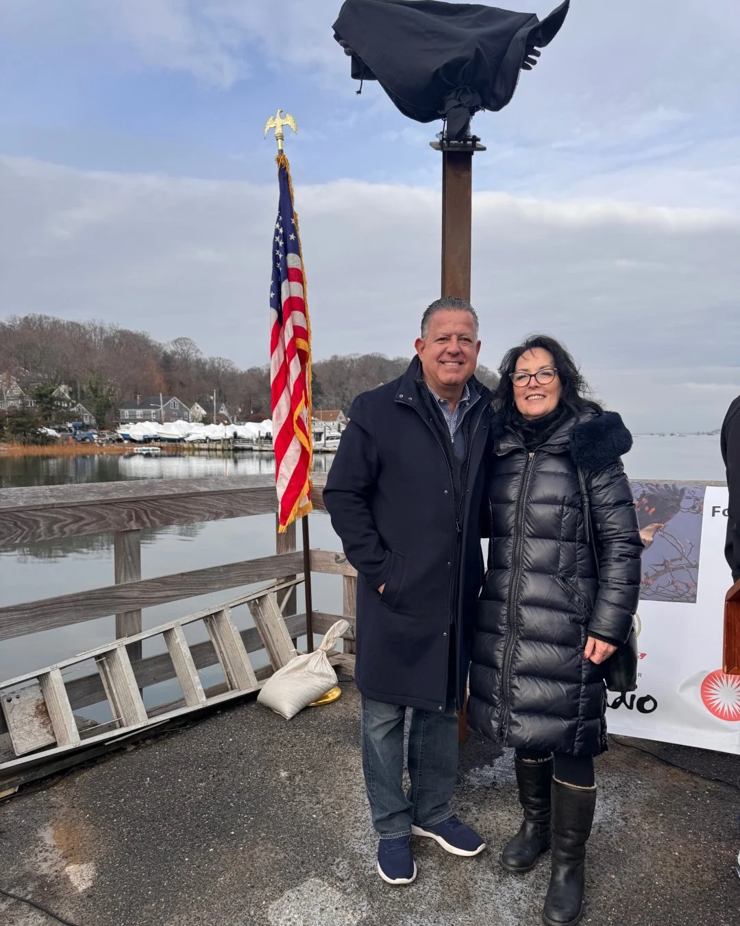 Thank you, Councilman Sal Ferro, for inviting me into this project, &ldquo;Natures Majesty, Forever,&rdquo; An amazing project by The Bald Eagles of Centerport, Shawn McAvoy, commemorating Dad Eagle &ndash; 2017-2022. 
#BaldEagles #BaldEaglesofCenter