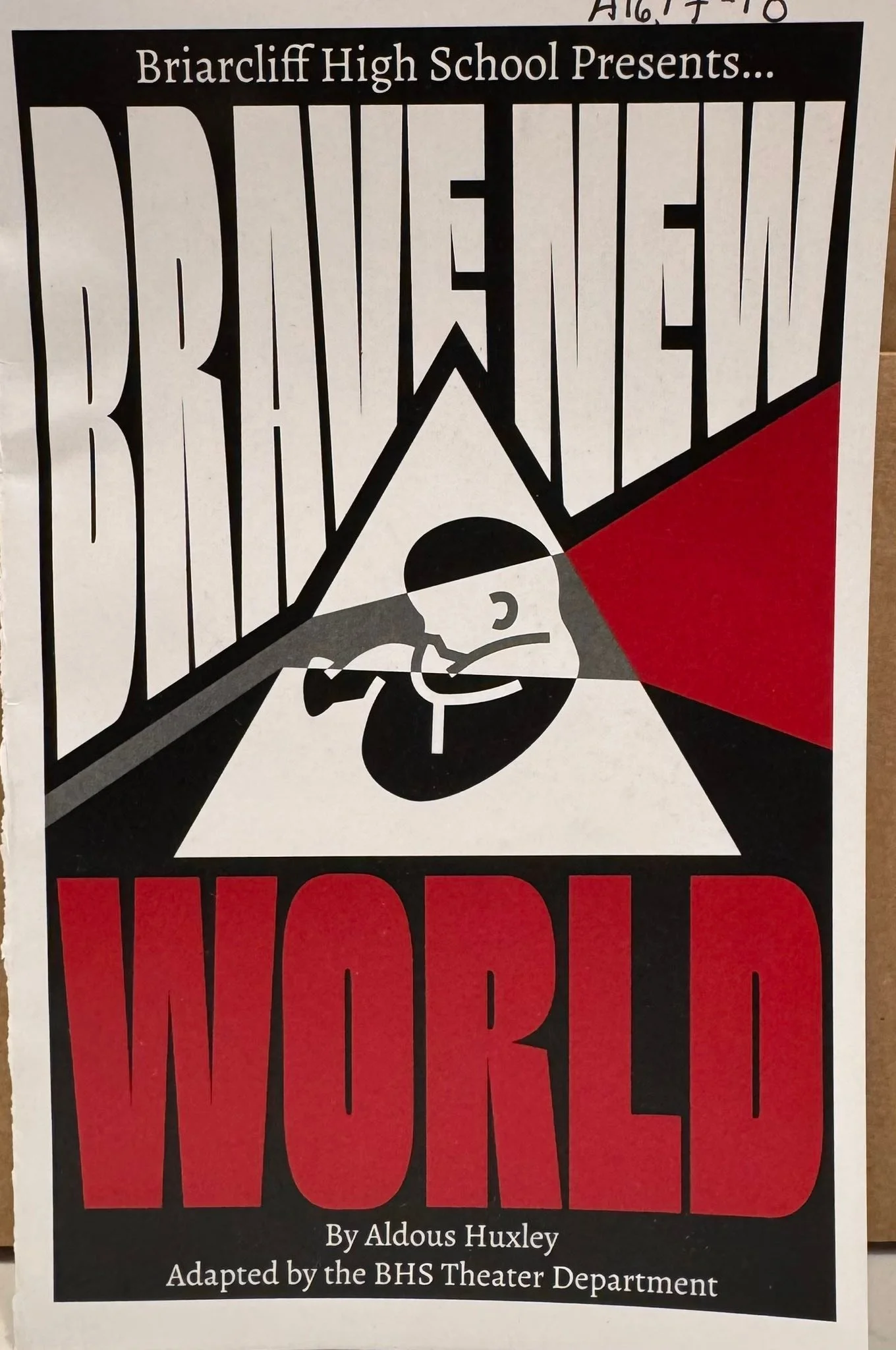 Great play, &ldquo;A Brave New World,&rdquo; my granddaughter Quinny starred in at Briarcliff High School; the entire cast did a great job! BRAVO!