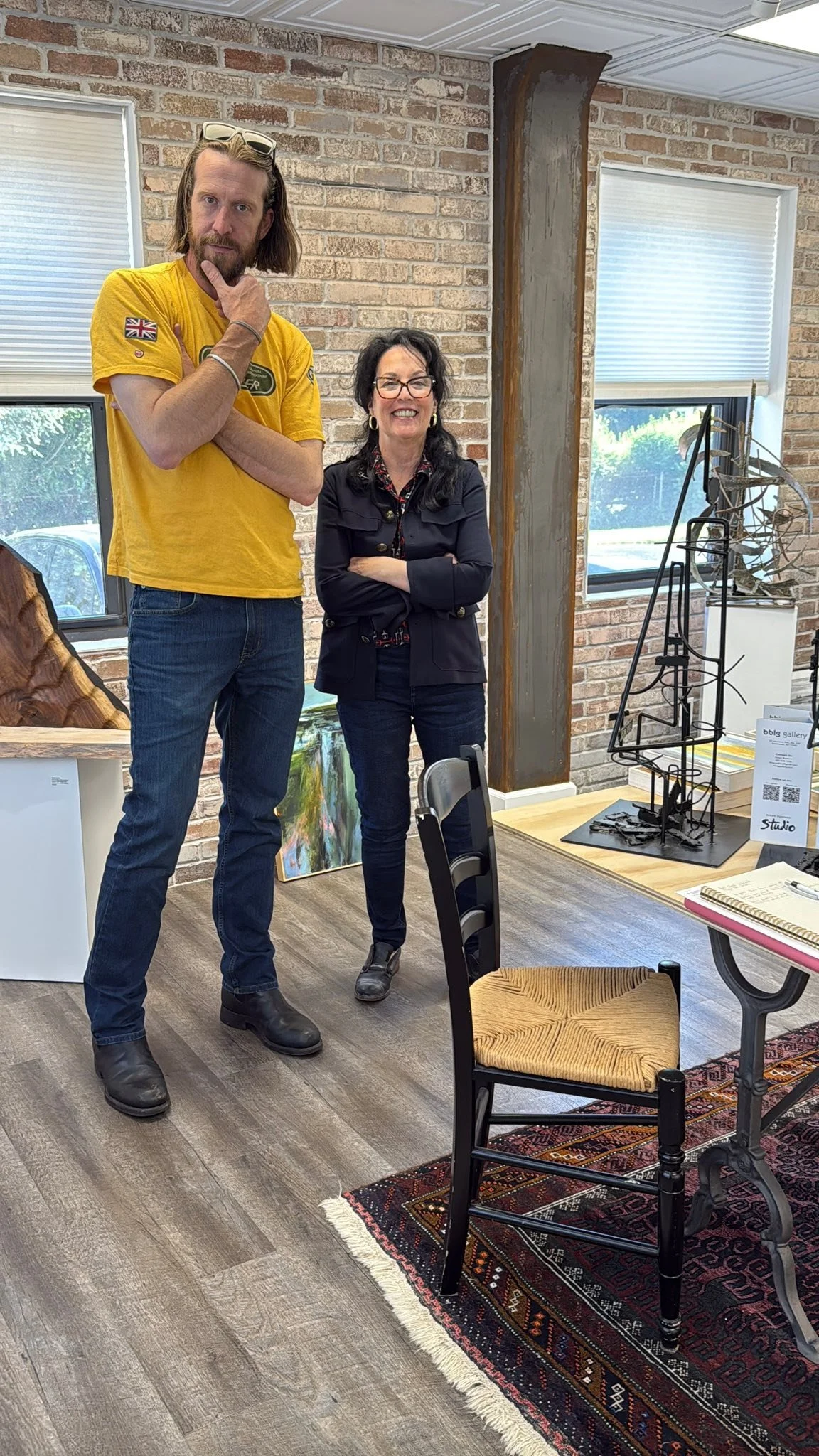 So nice to see Cole Cook in the gallery with his amazing work. Looking forward to tomorrow night!!