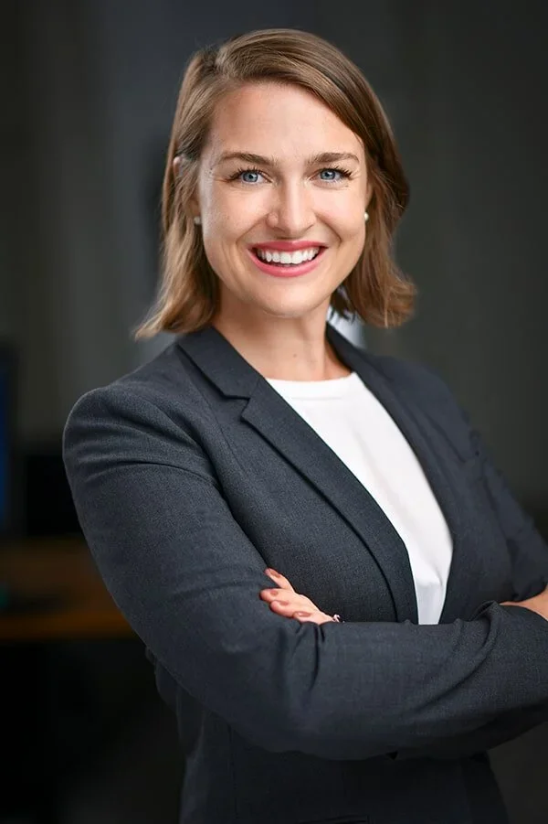 Smiling woman having her portrait taken 