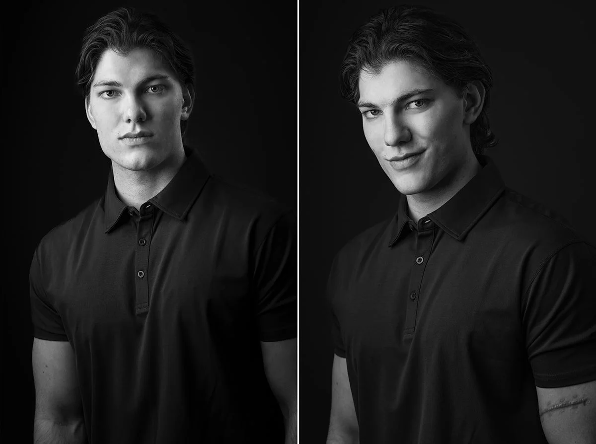 Acting headshot black and white