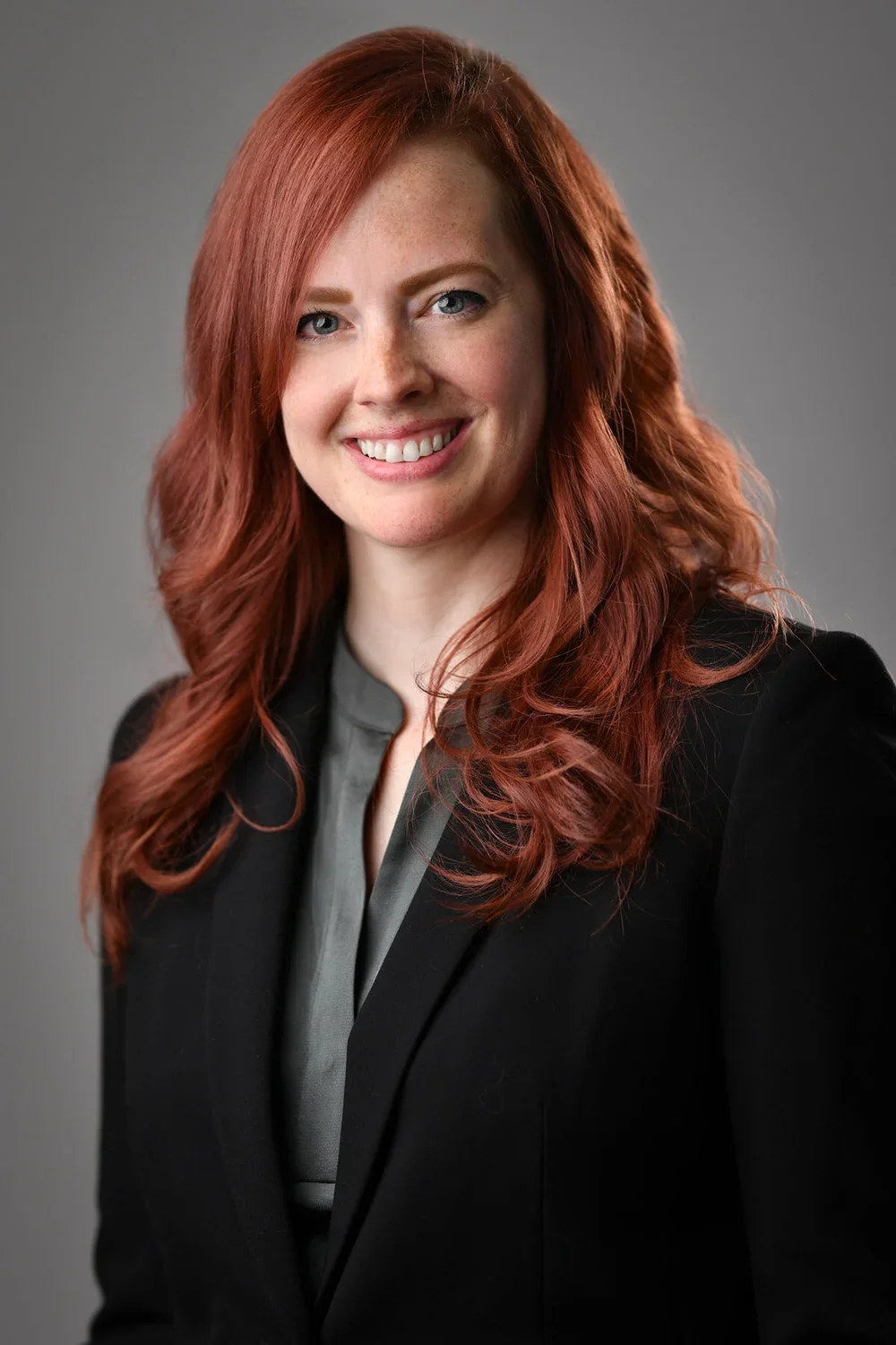 Redheaded woman's headshot