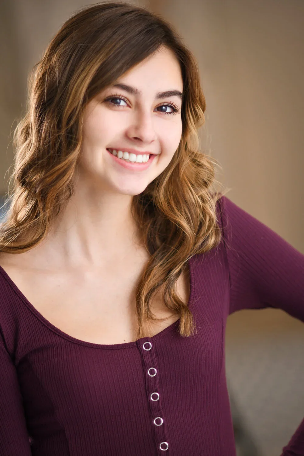 Female with long hair photo