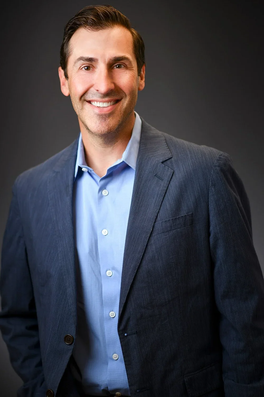 Happy male smiling for a headshot