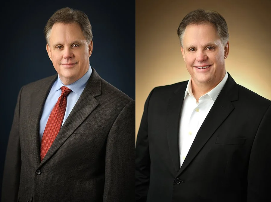 Headshot Composite of business male
 

 Two headshots on solid backdrop taken in Minneapolis studio  