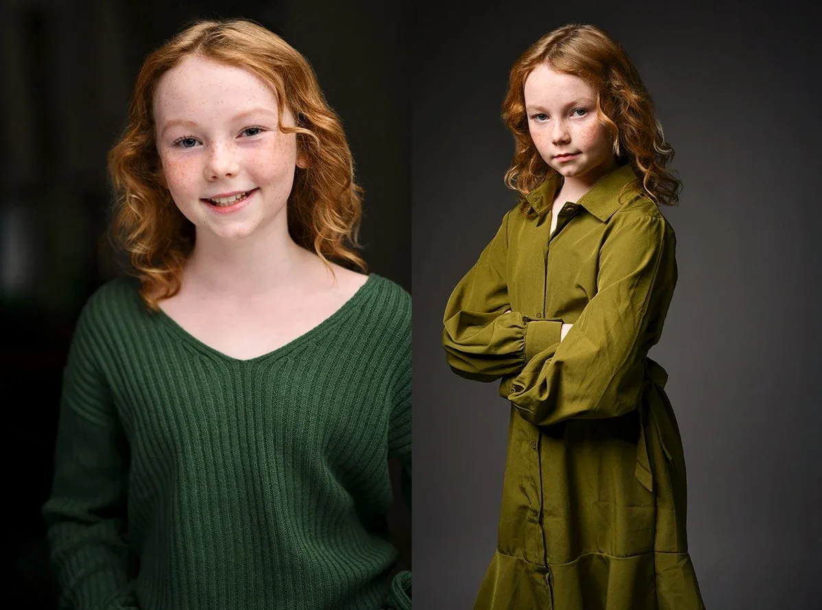 In studio kids headshot