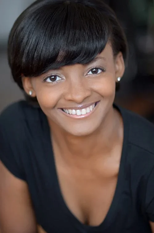 Very happy female headshot