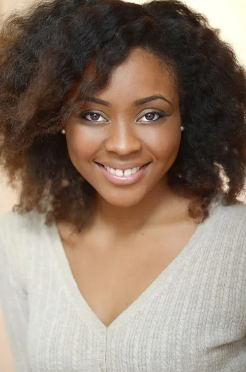 Happy female actress 