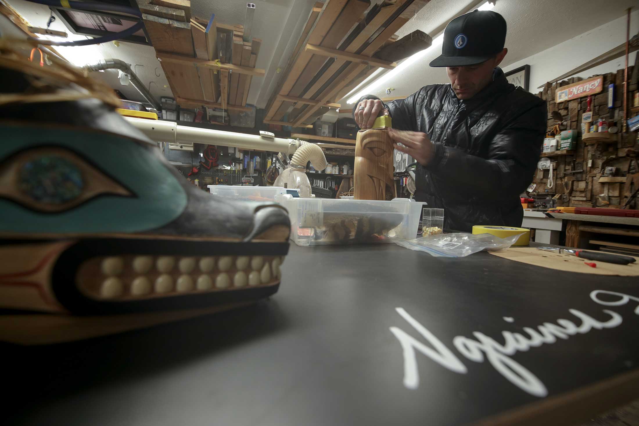 Inside Lando's workshop, this is where N-Grained Inc. started. We've had a lot of late nights and early mornings inside here, along with countless cups of coffee. It's always "Latte : 30 PM" / photo: Ian Tetzner