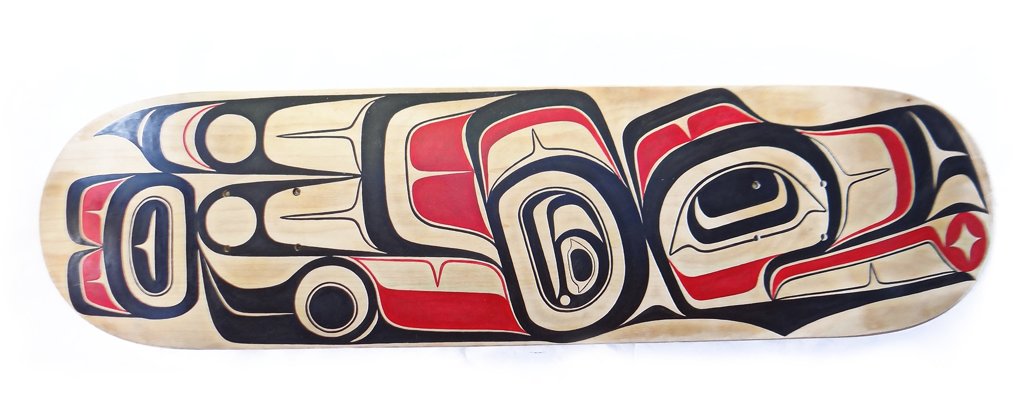 Raven Stealing the Sun Skateboard by James Johnson