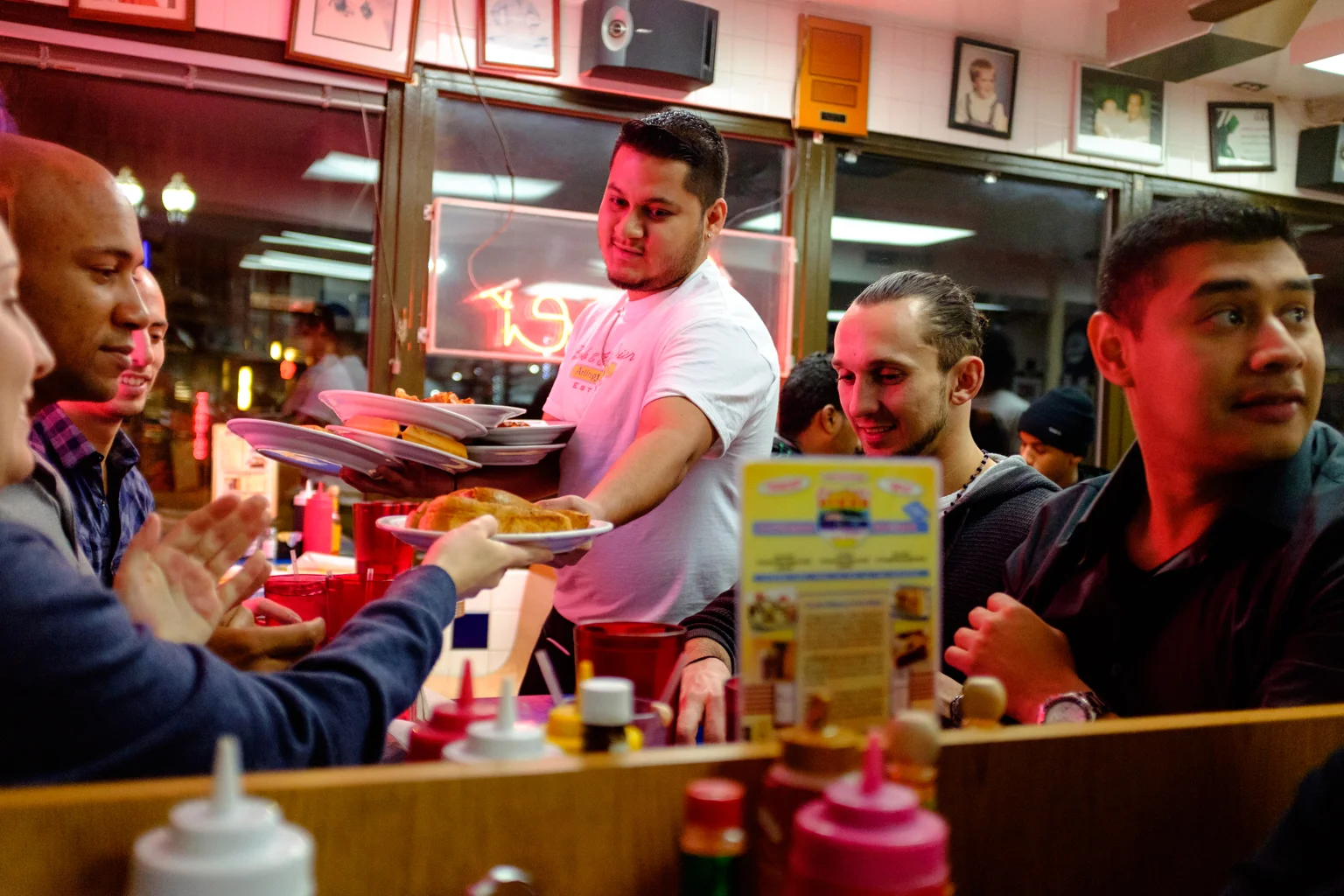  3:47 a.m.,&nbsp;as part of the 24 Hour Project. Late diners at Bob and Edith's Diner in Arlington, Va. 