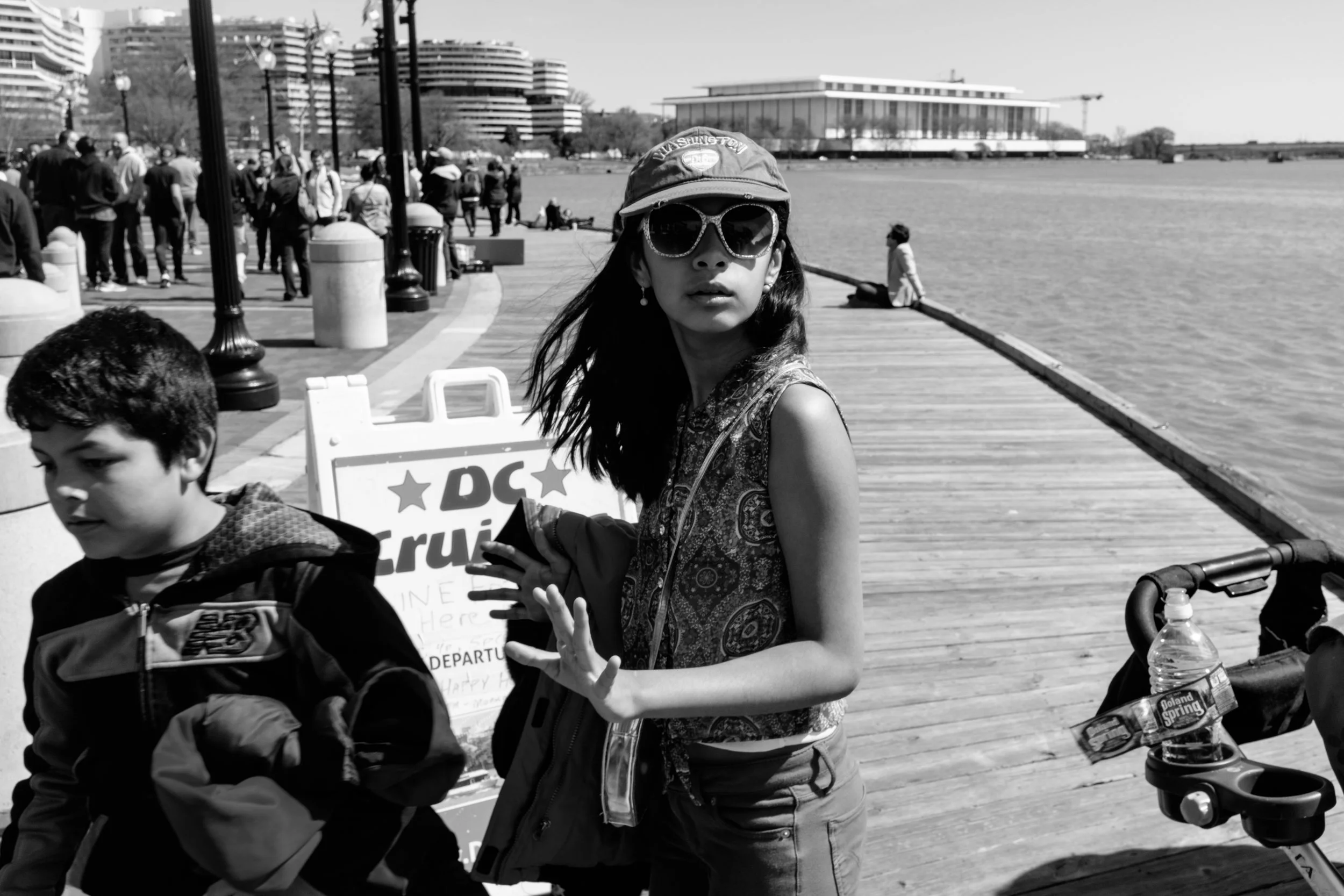 Kids, Georgetown waterfront, Washington, DC.