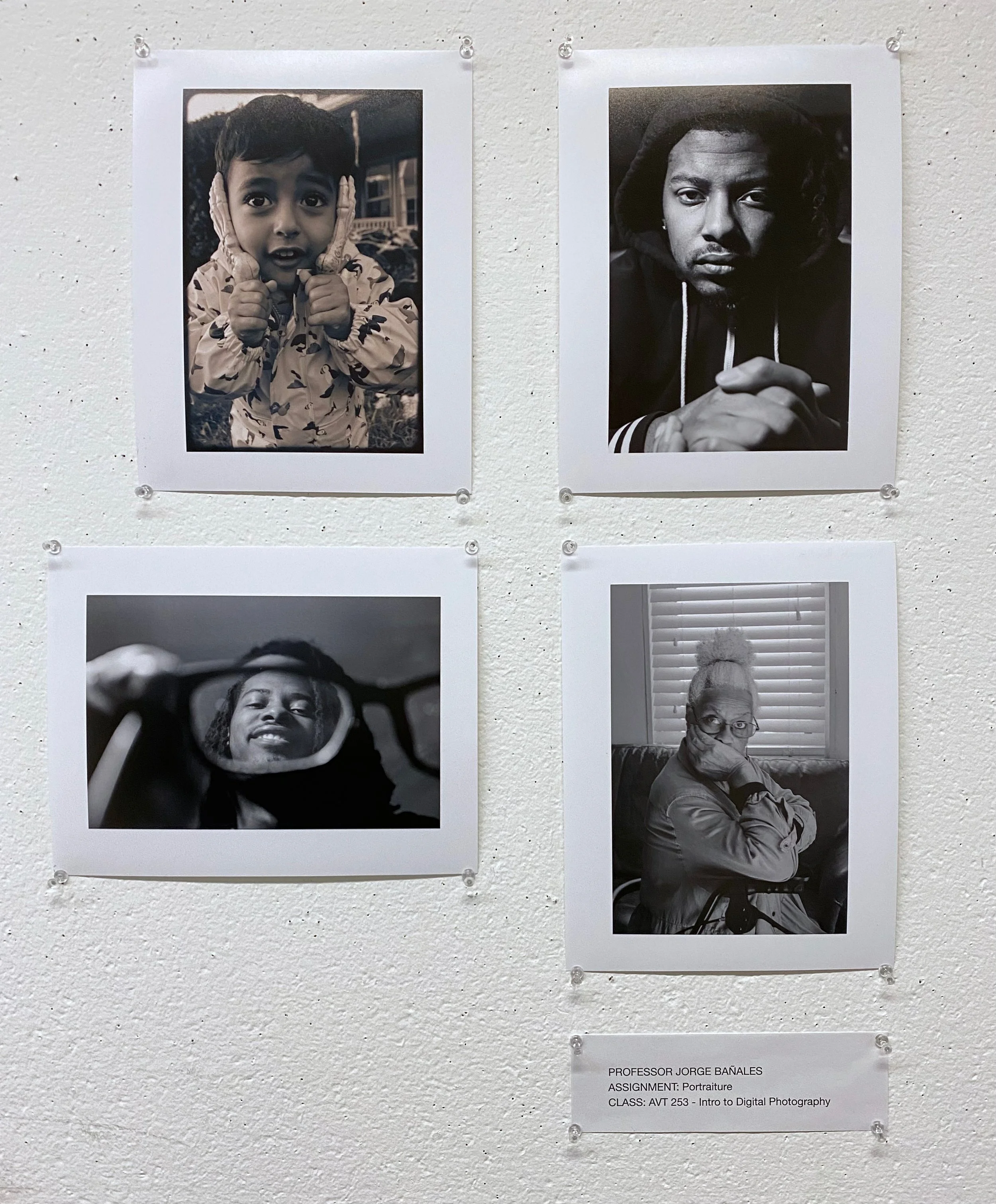  George Mason University, Fall 2023 Digital Photography 1 Portraits 