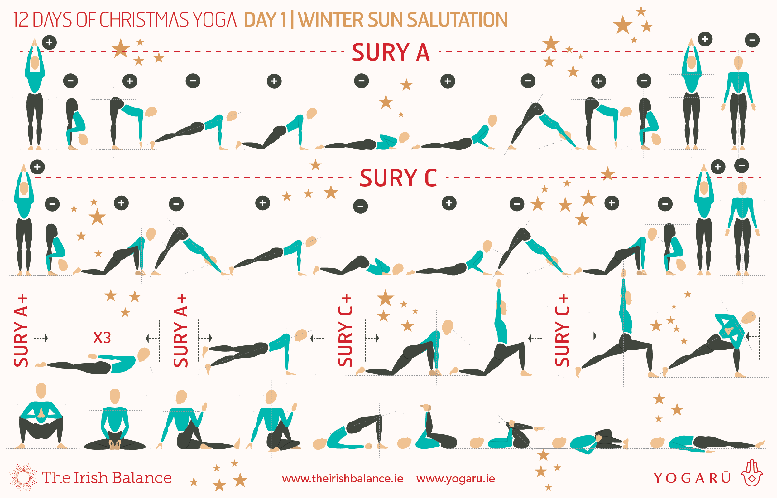 Christmas Yoga Poses Printable Poster  Kids Yoga Stories