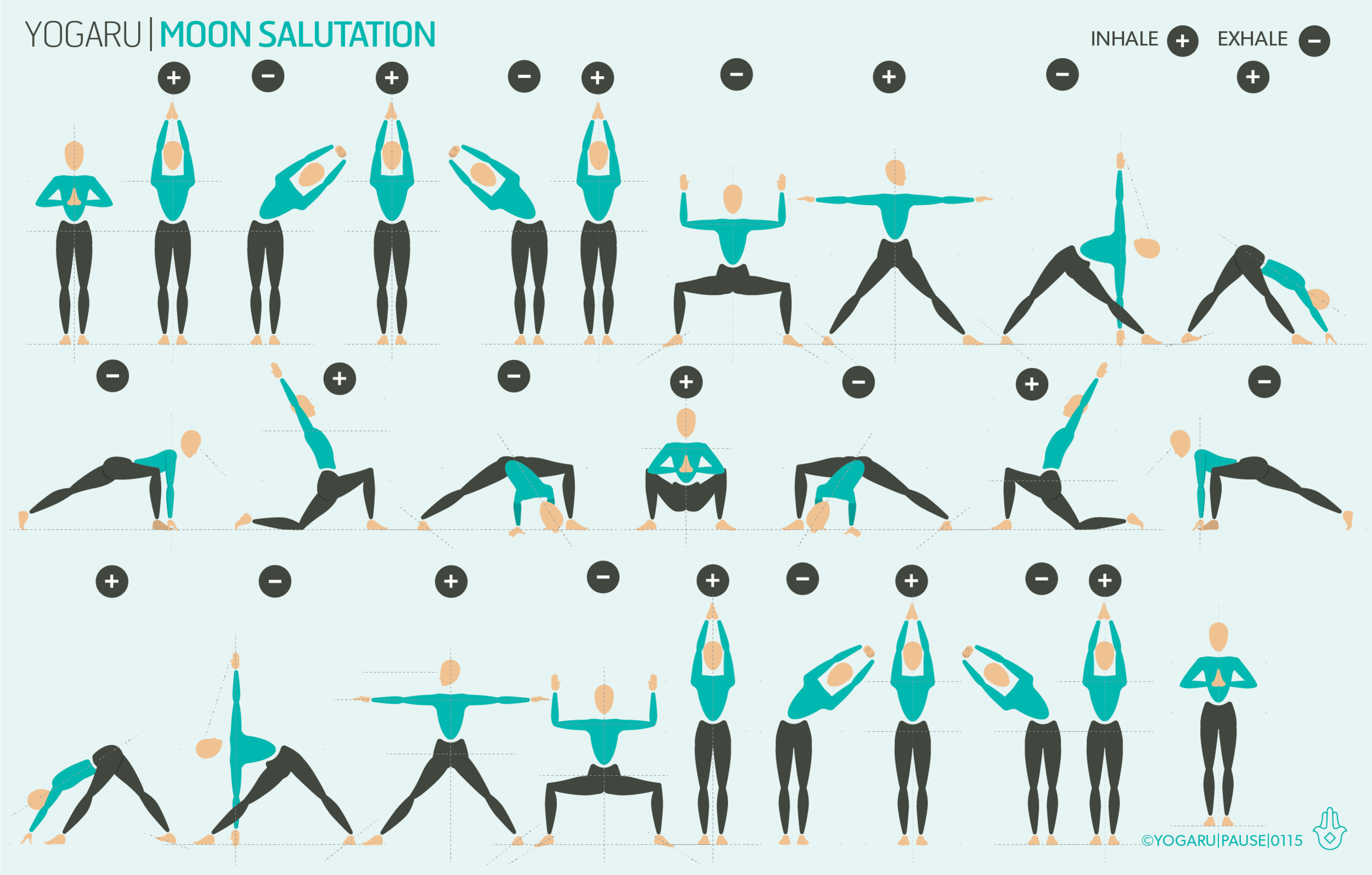 Moon Salutation YOGARU Moon Salutation YOGARU