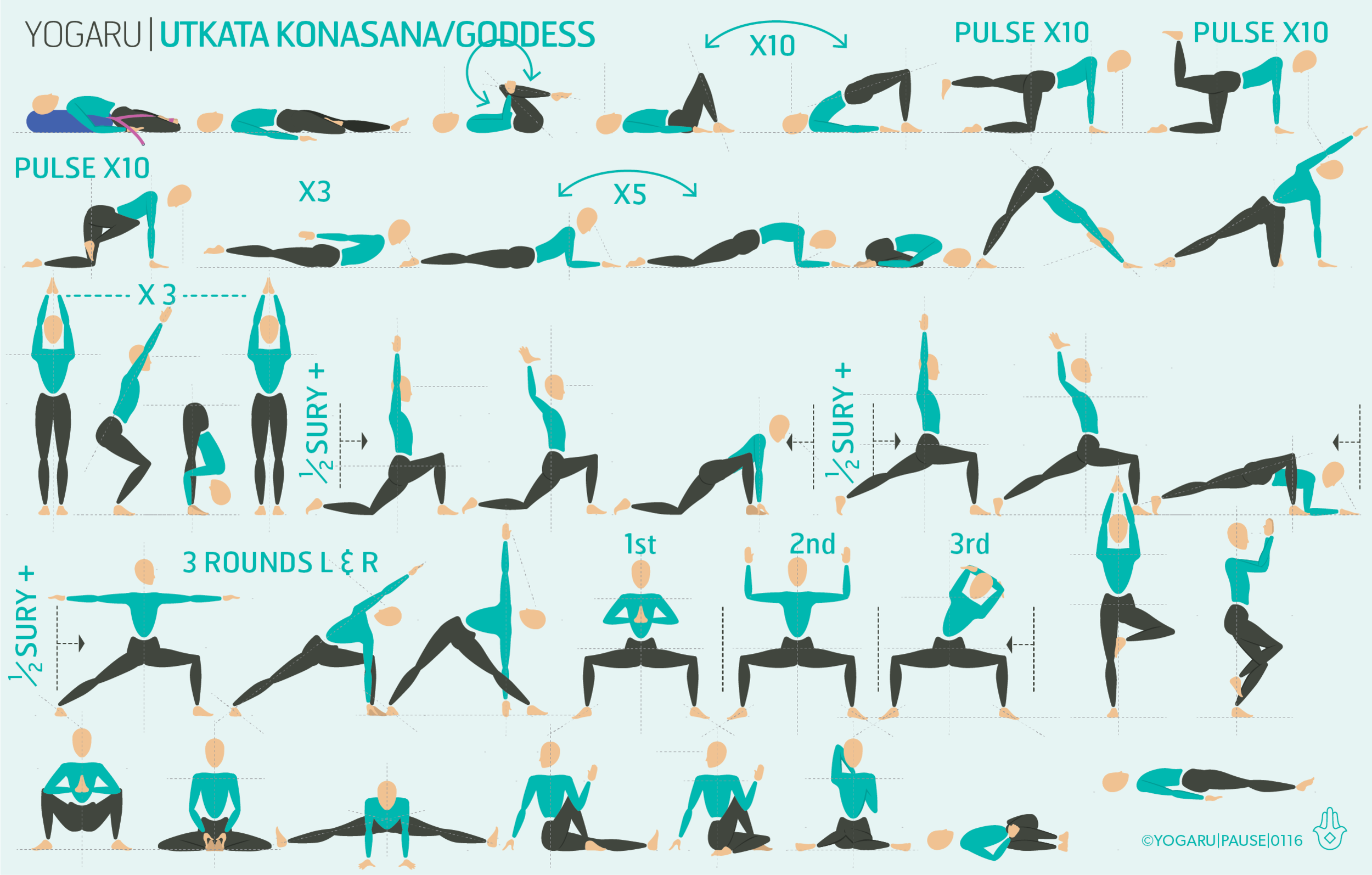Goddess pose yoga workout. Healthy lifestyle... - Stock Illustration  [74717985] - PIXTA