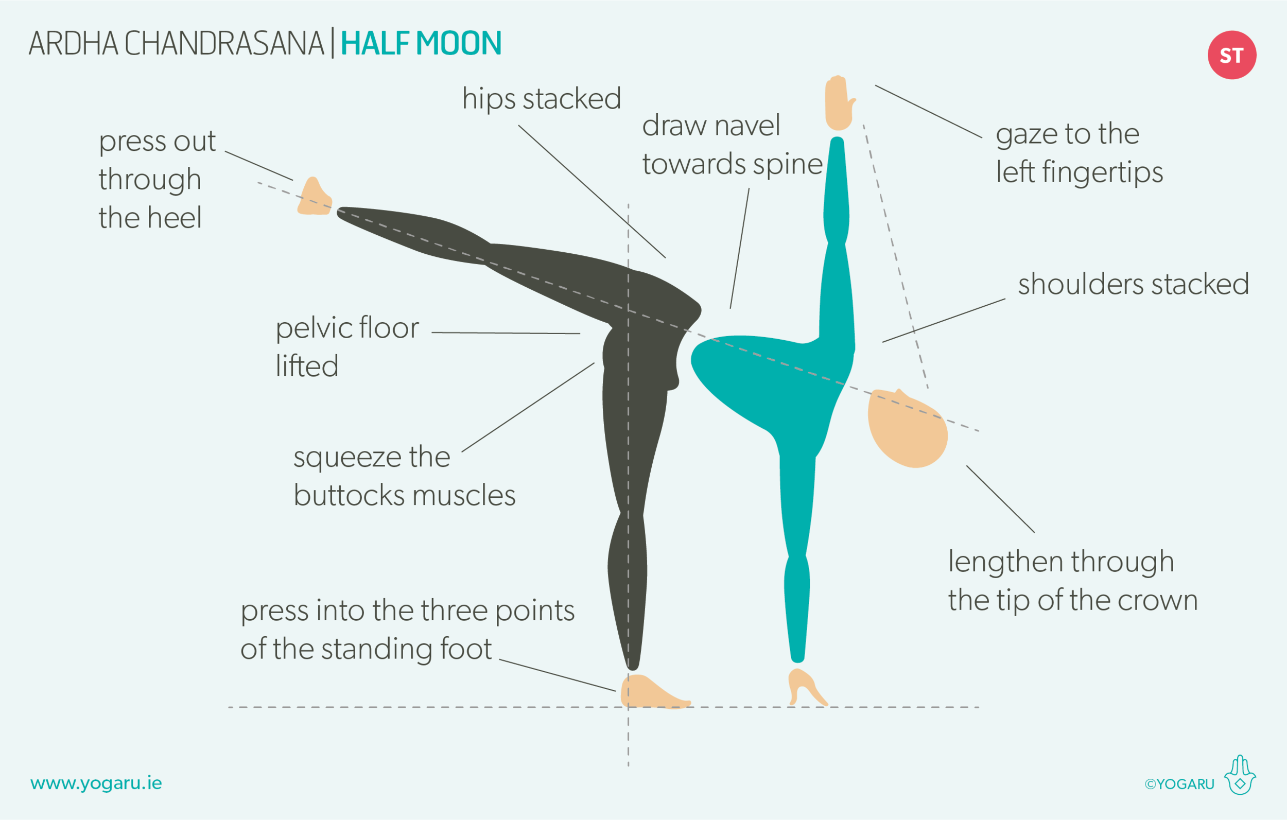 How To Do Half Moon Pose – Brett Larkin Yoga