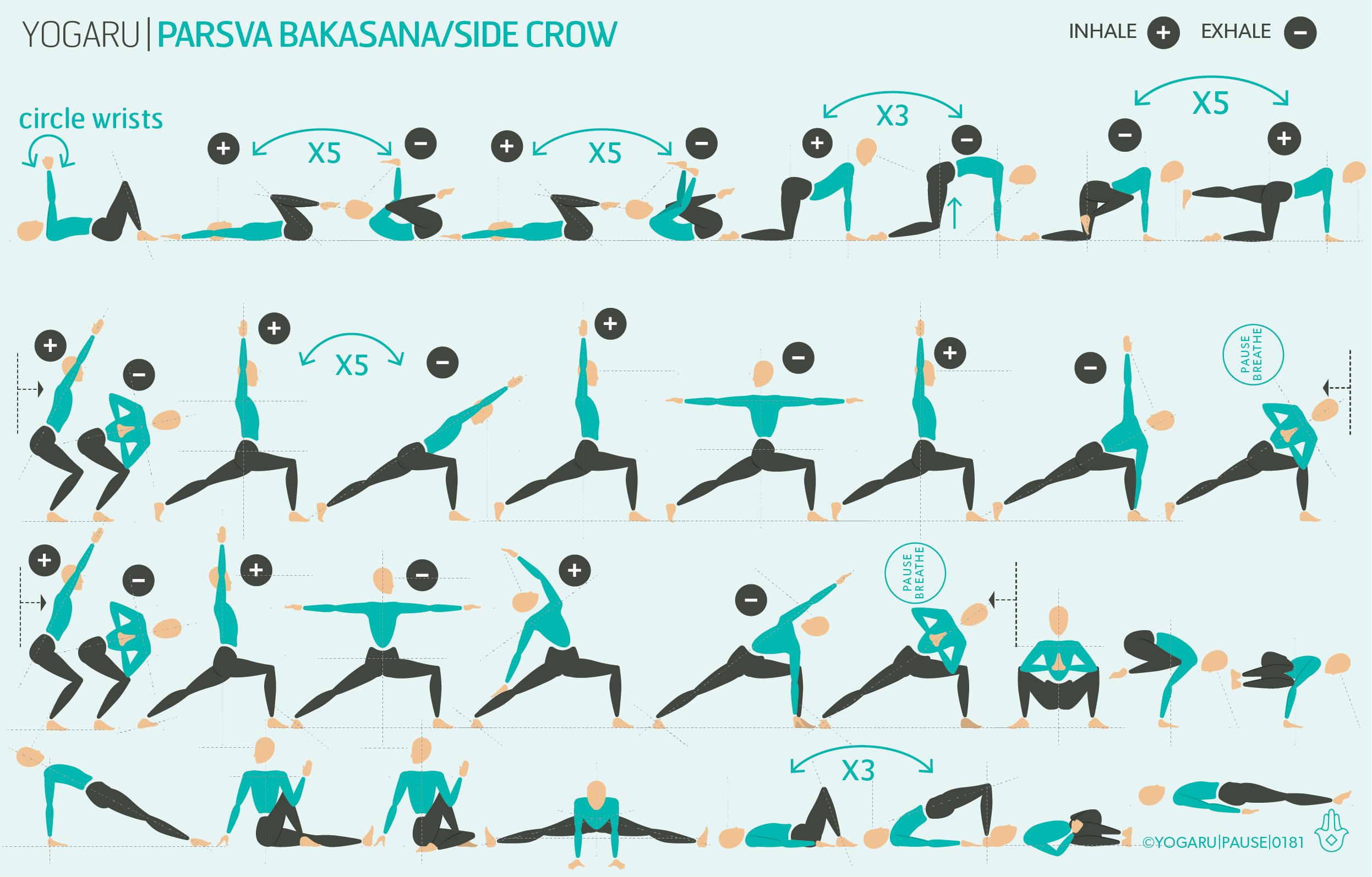 PARSVA BAKASANA/SIDE CROW