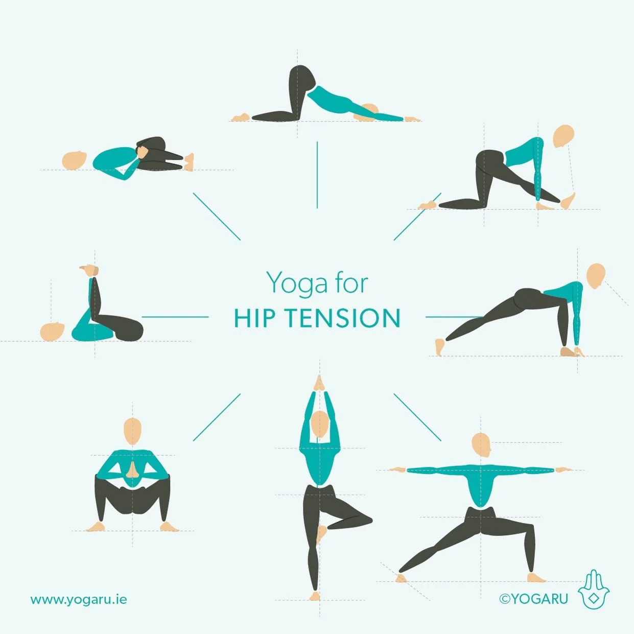 YOGA FOR HIP TENSION. Tight hips can really nag at you every time you move. Tightness can come from sitting for too long and ironically from lots of exercise! Try some of these eight poses to loosen out tight hips.

Sign up for my newsletter to get a