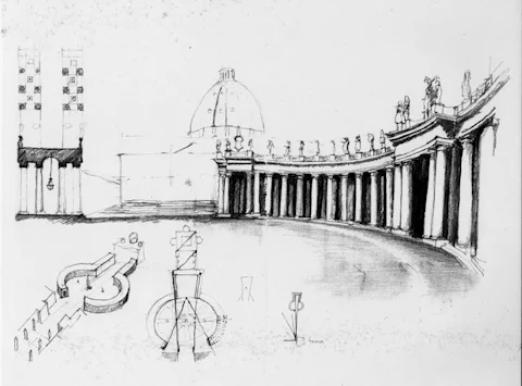 Travel Sketch St. Peters, Rome