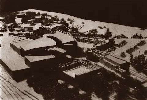 Model Santa Fe Opera done for James Stewart Polshek and Partners