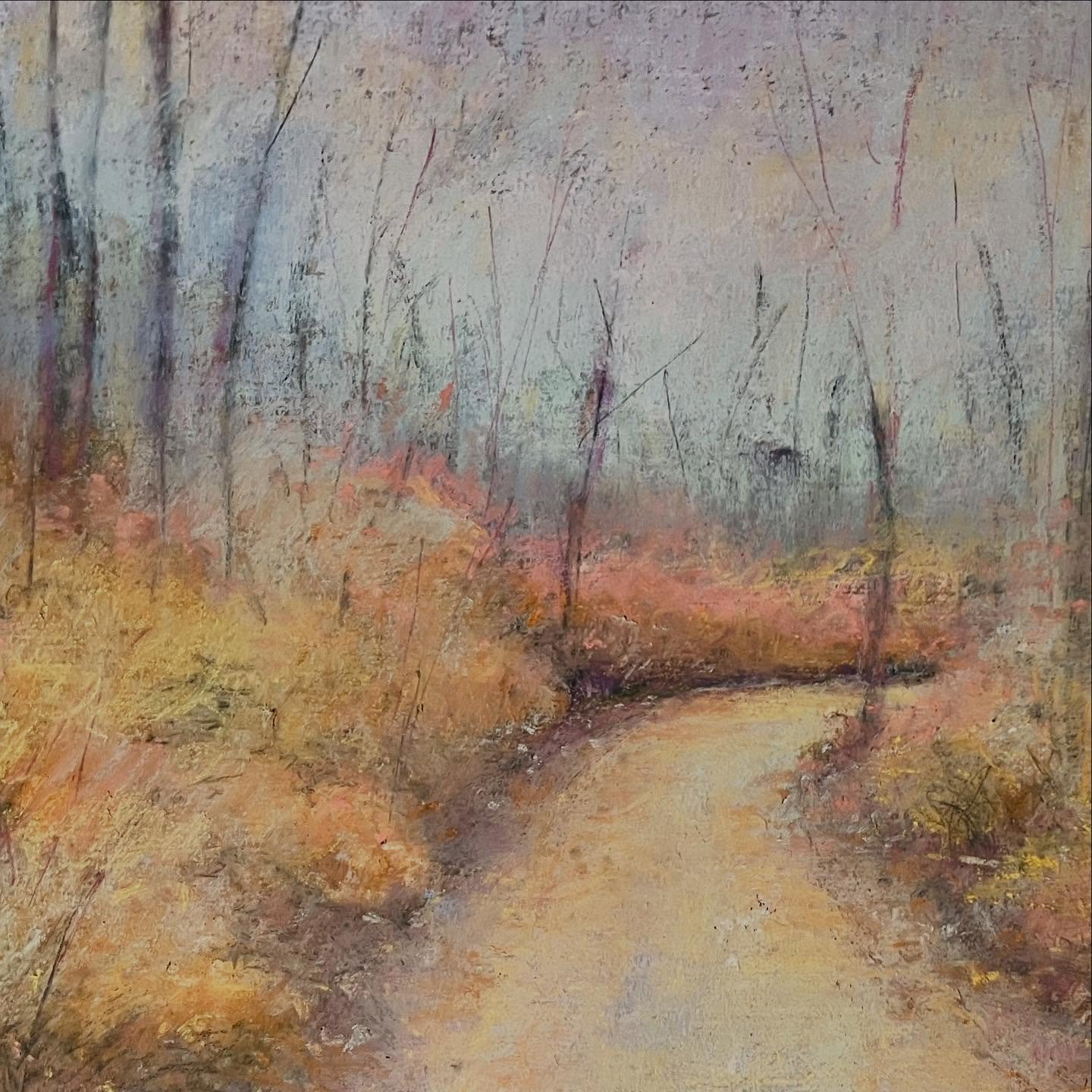 Fading Fall colors. My favorite season coming to an end, opening the doors to winter. Snuggle in! @marybethwoodsarchitect.com
#pastels #silvermineartcenter #norwalkrivervalleytrail