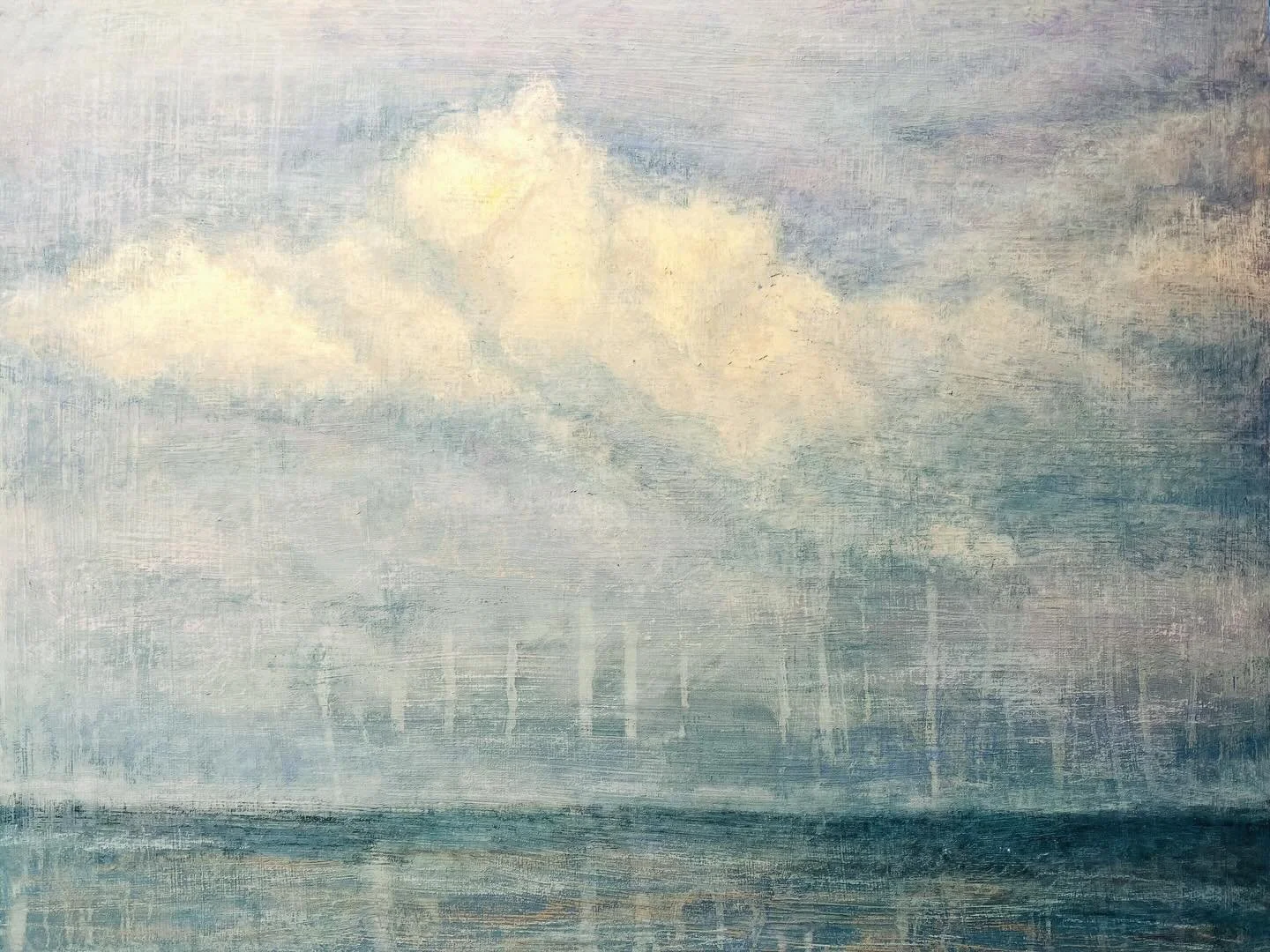 It&rsquo;s really fun to play in the clouds!

Silvermine Art Center. 
Hard Pastel on Board 2026

#marybethwoodsarchitect  #cloudstudies  #hardpastellandscape