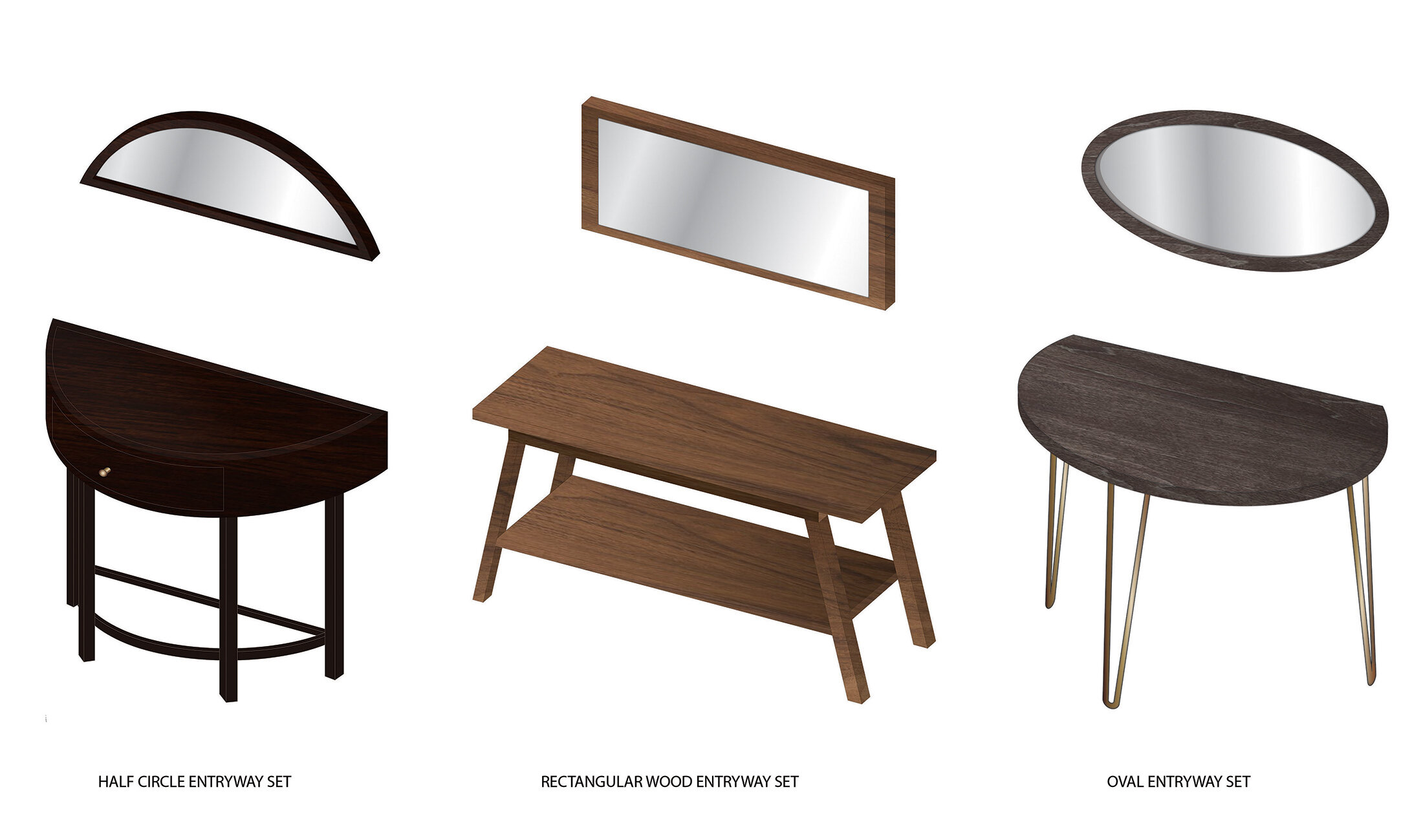 RTA Entryway/Small Space Sets