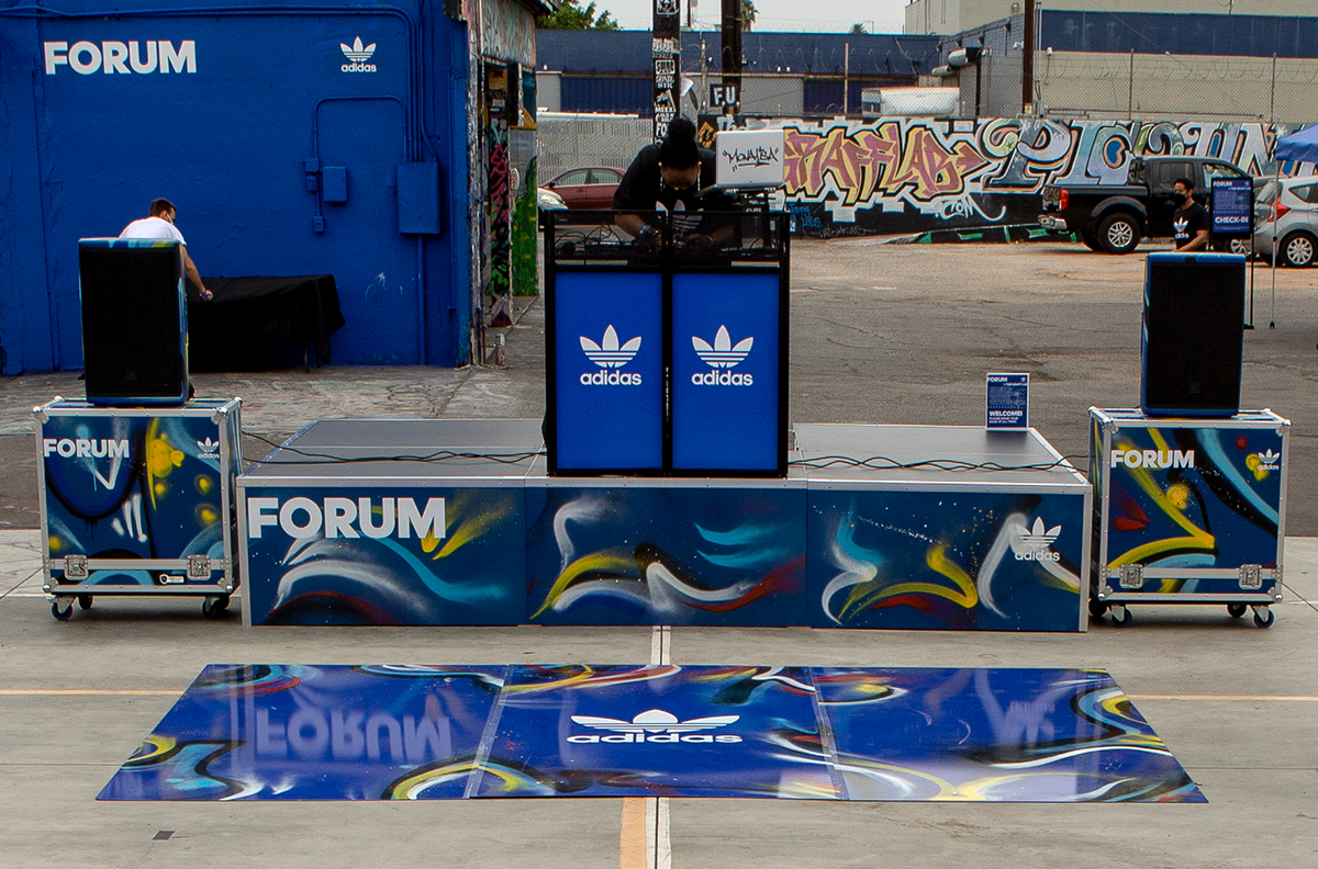 Activation DJ booth setup