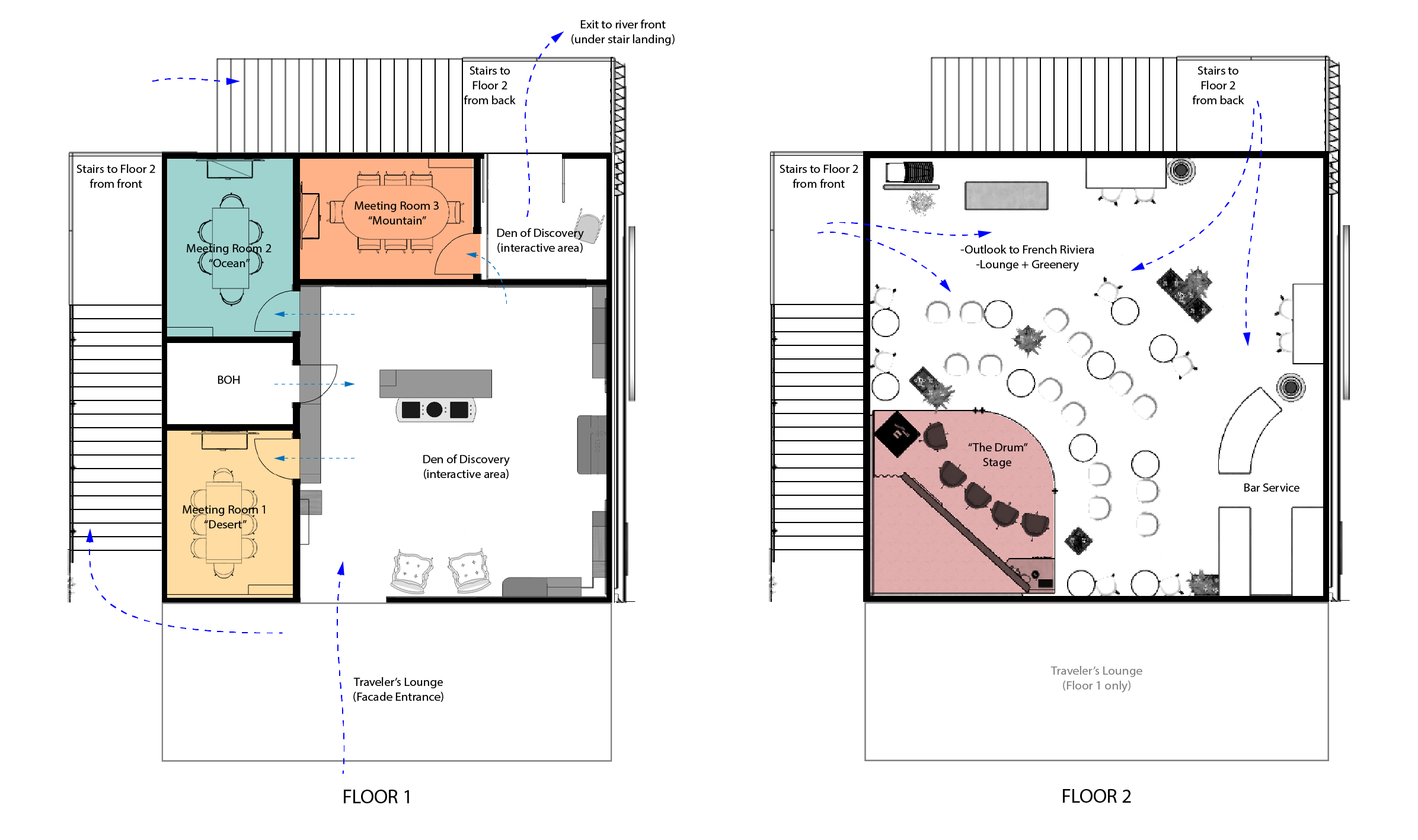 Interior Floor/Flow Plans