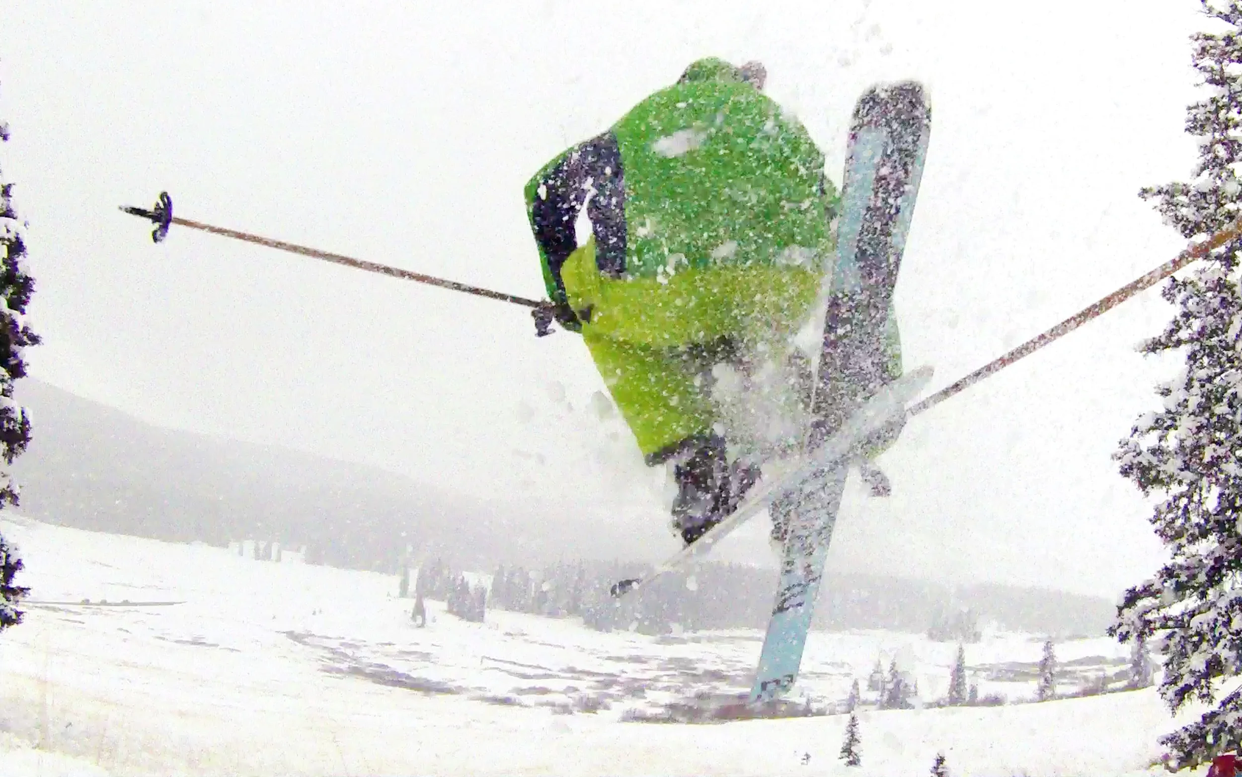 Today we went skiing