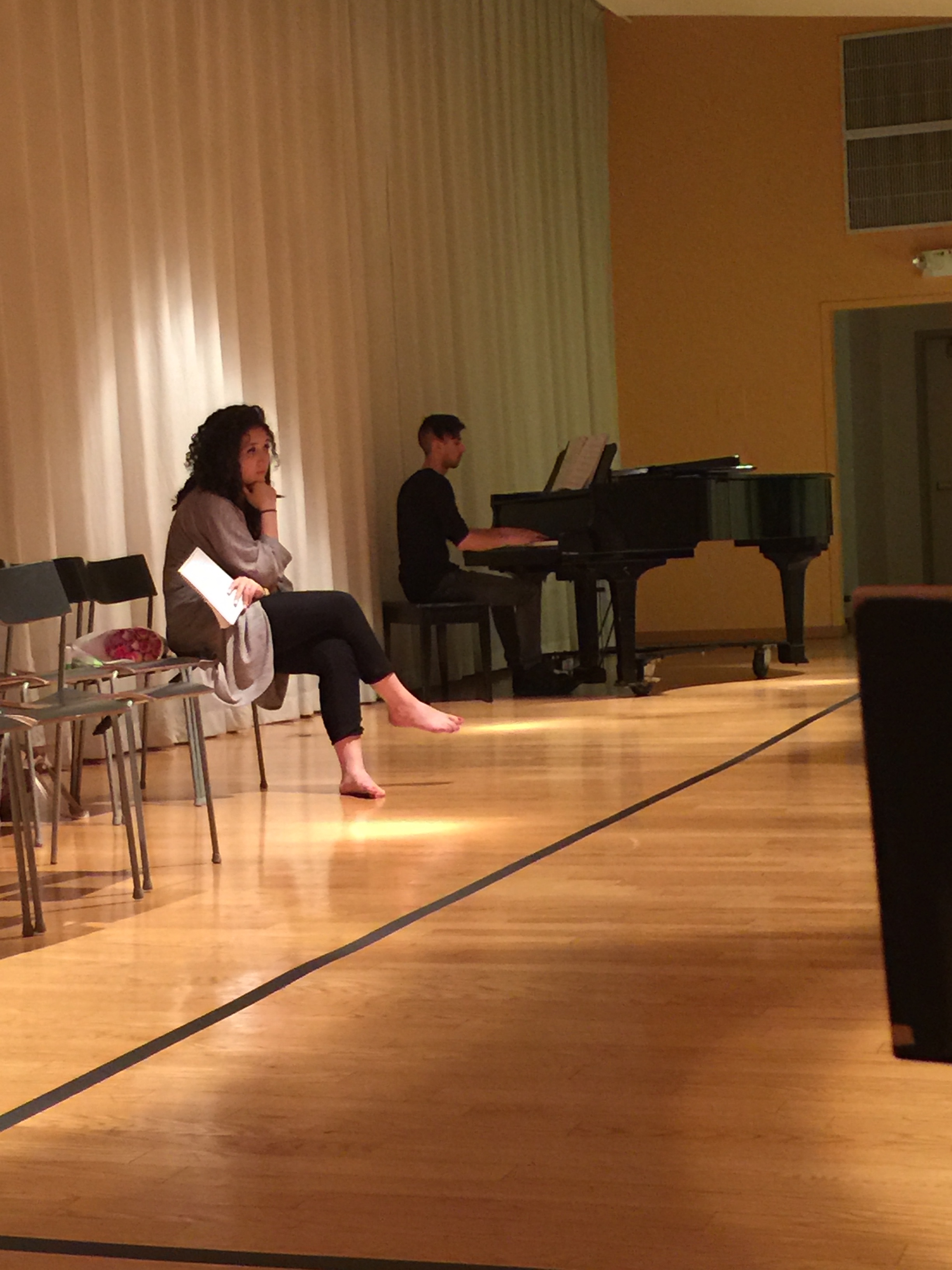Dress rehearsal for "Sapien Sapien Sapien", co-written with Mia Capotorto Sommese