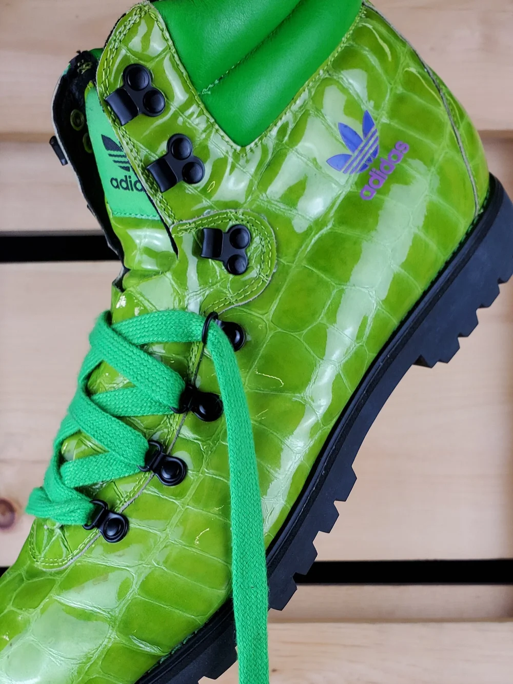 Adidas Jeremy Scott Crocodile boots Adidas Jeremy Scott Boots (size m 13) — City Opera Thrift Shop main image 3
